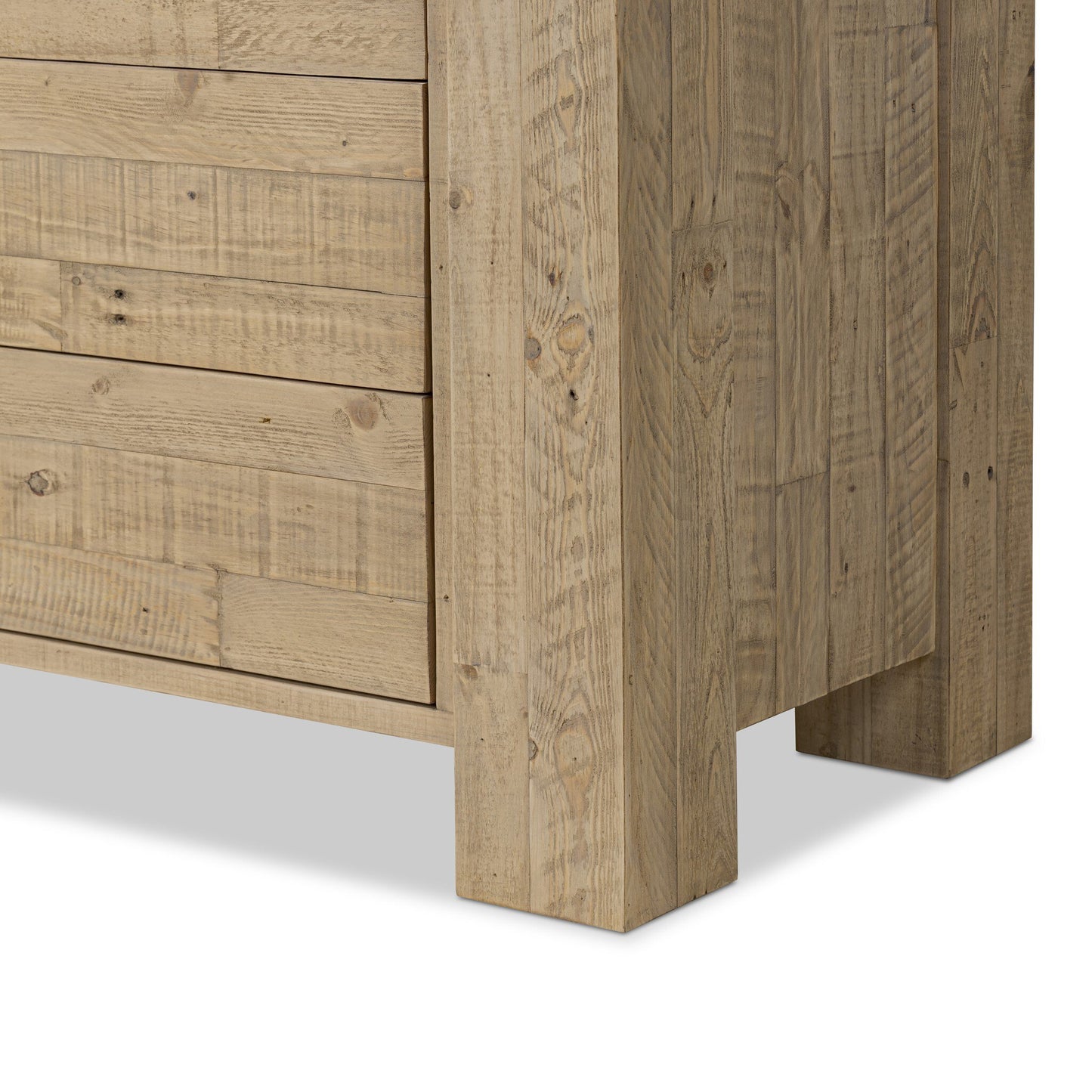 Perot 6 Drawer Dresser - Light Blonde Pine.
