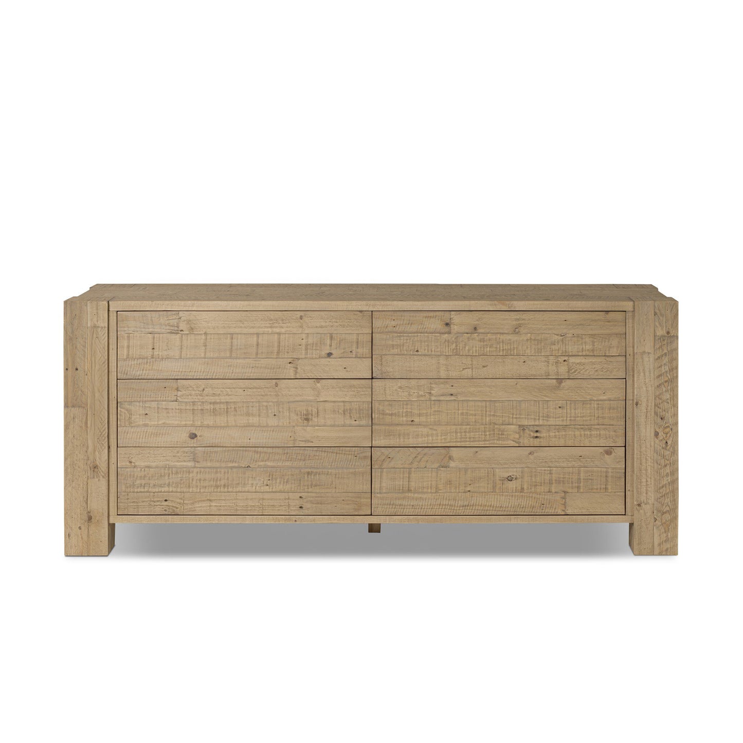 Perot 6 Drawer Dresser - Light Blonde Pine.