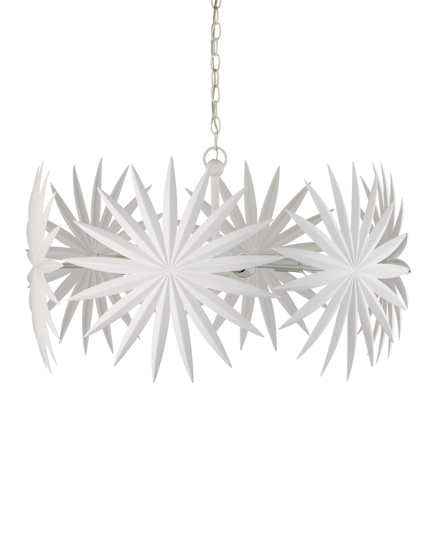 Bismarkia Small White Chandelier.