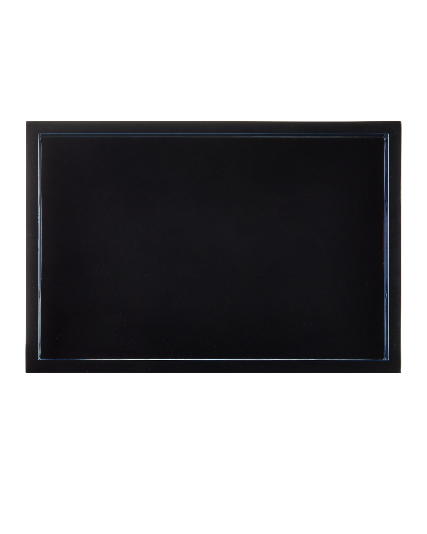 Navy Lacquer Tray Set of 2.