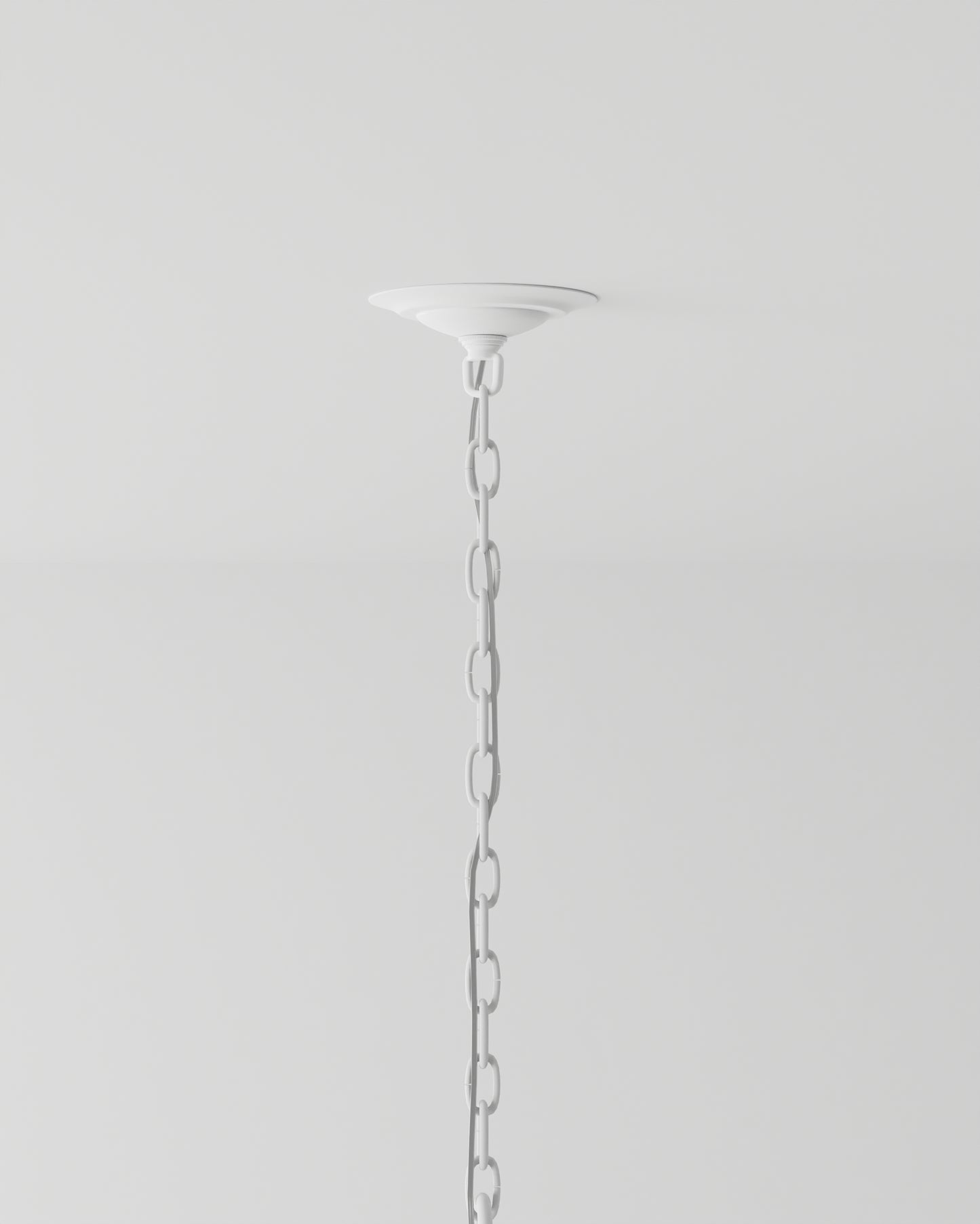 Bismarkia Large White Chandelier.