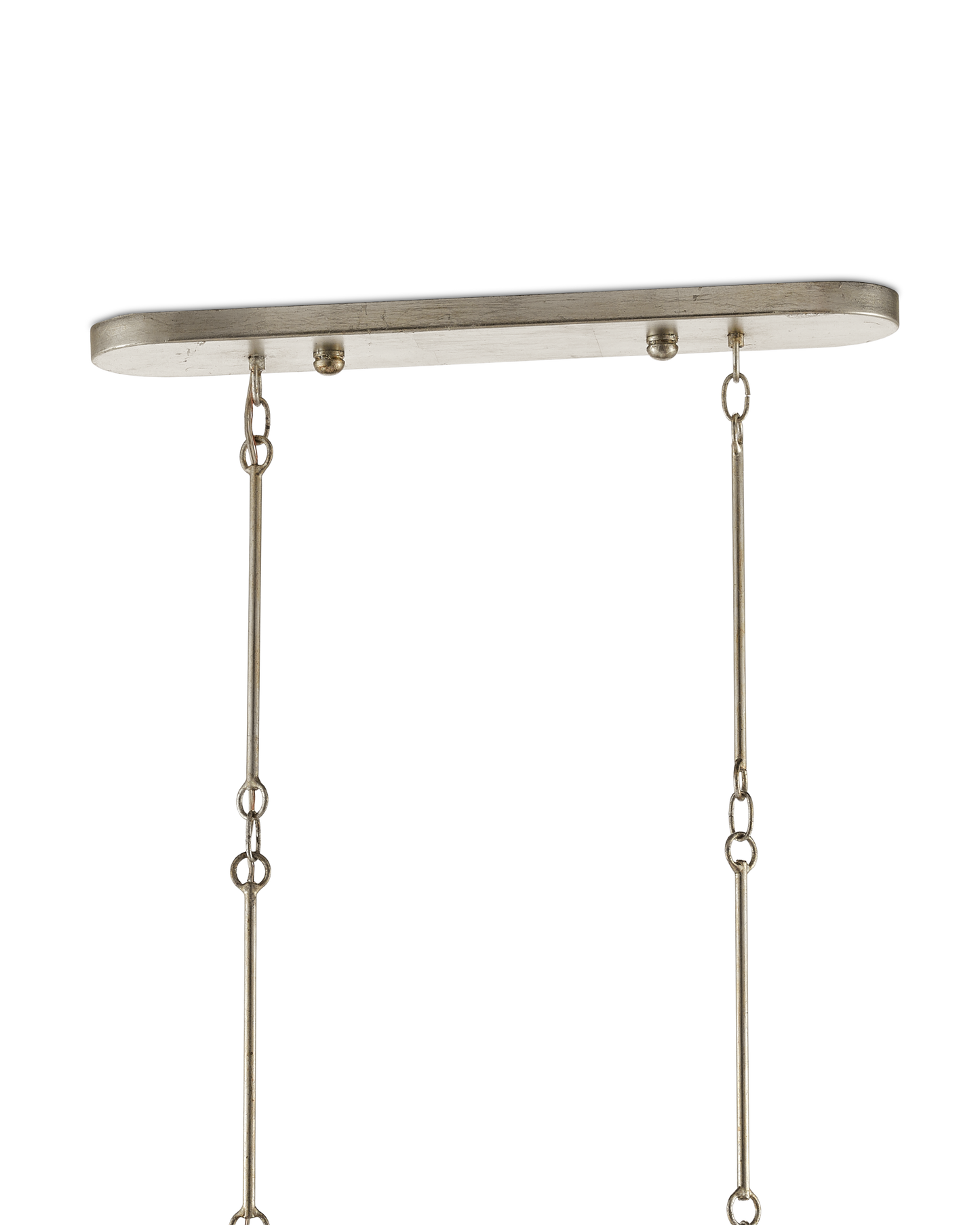 Grand Lotus Oval Silver Chandelier.