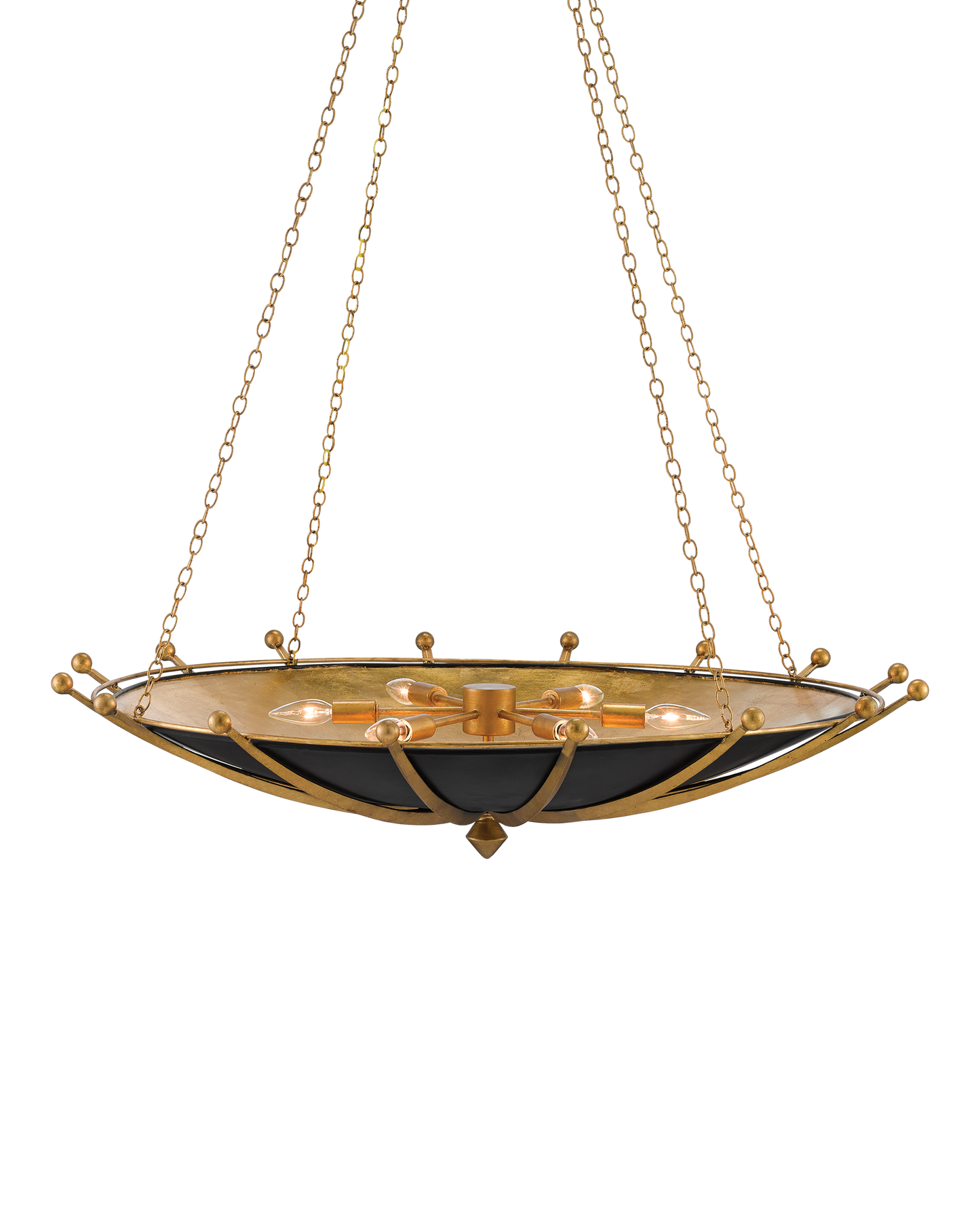 Fontaine Black & Gold Chandelier.