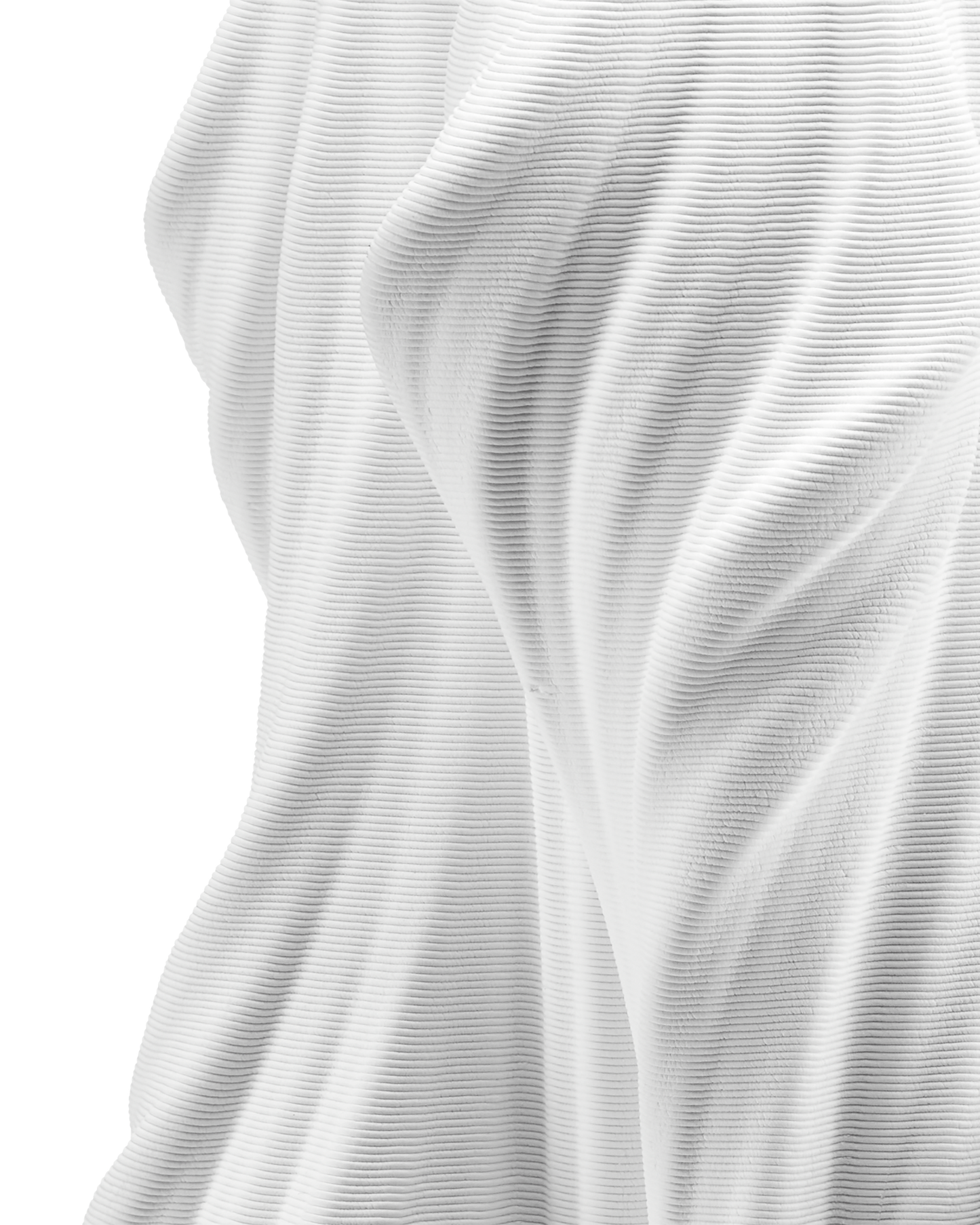 Yin Large White Vase.