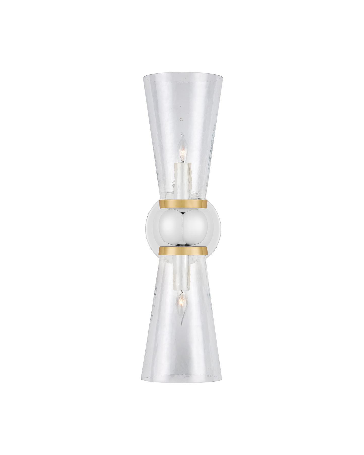 Byford Nickel Bath Wall Sconce.