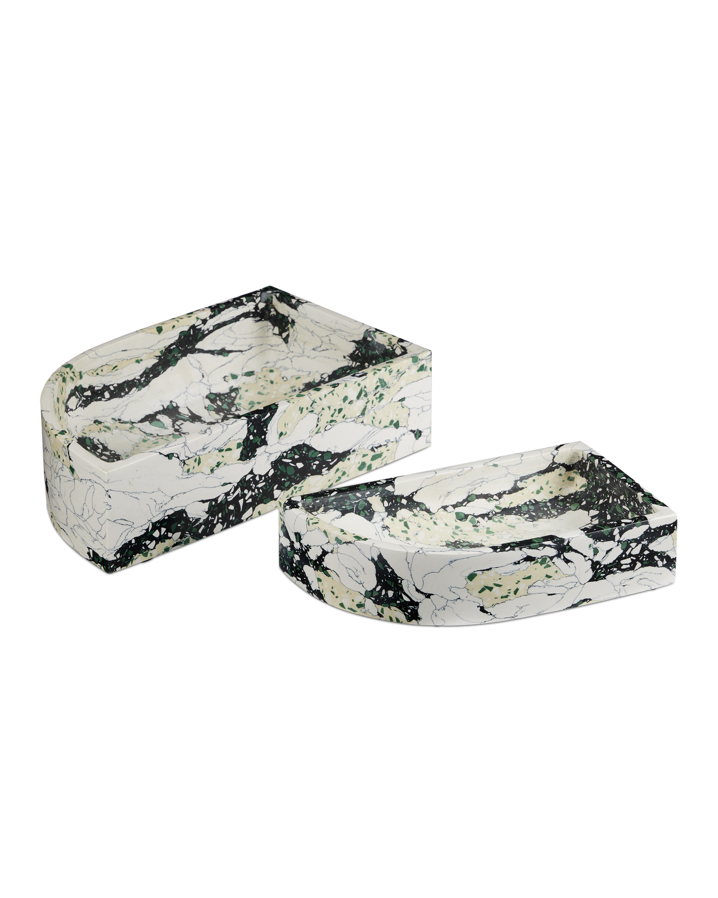 Fossey Asymmetrical Tray Set of 2.