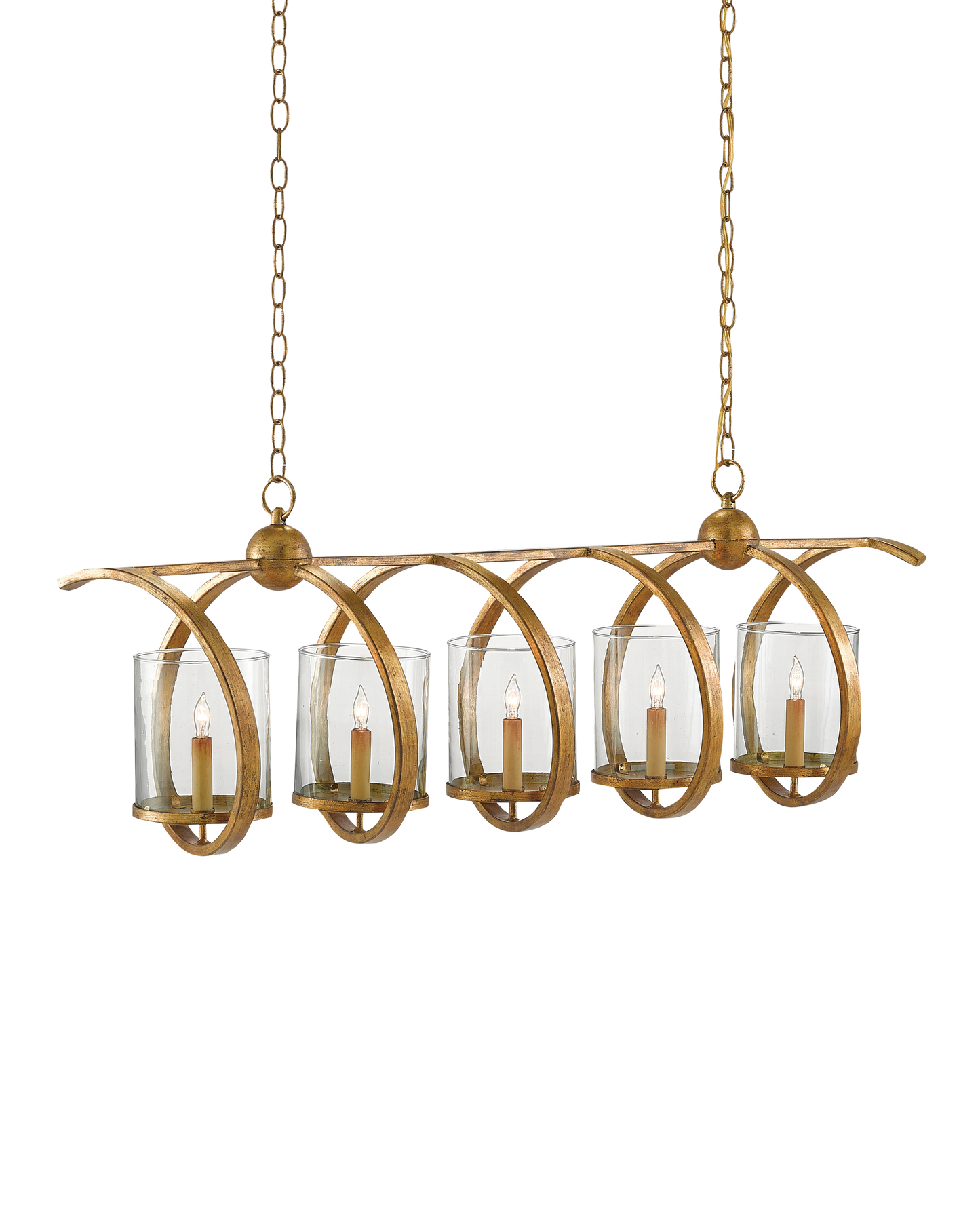 Maximus Medium Gold Chandelier.