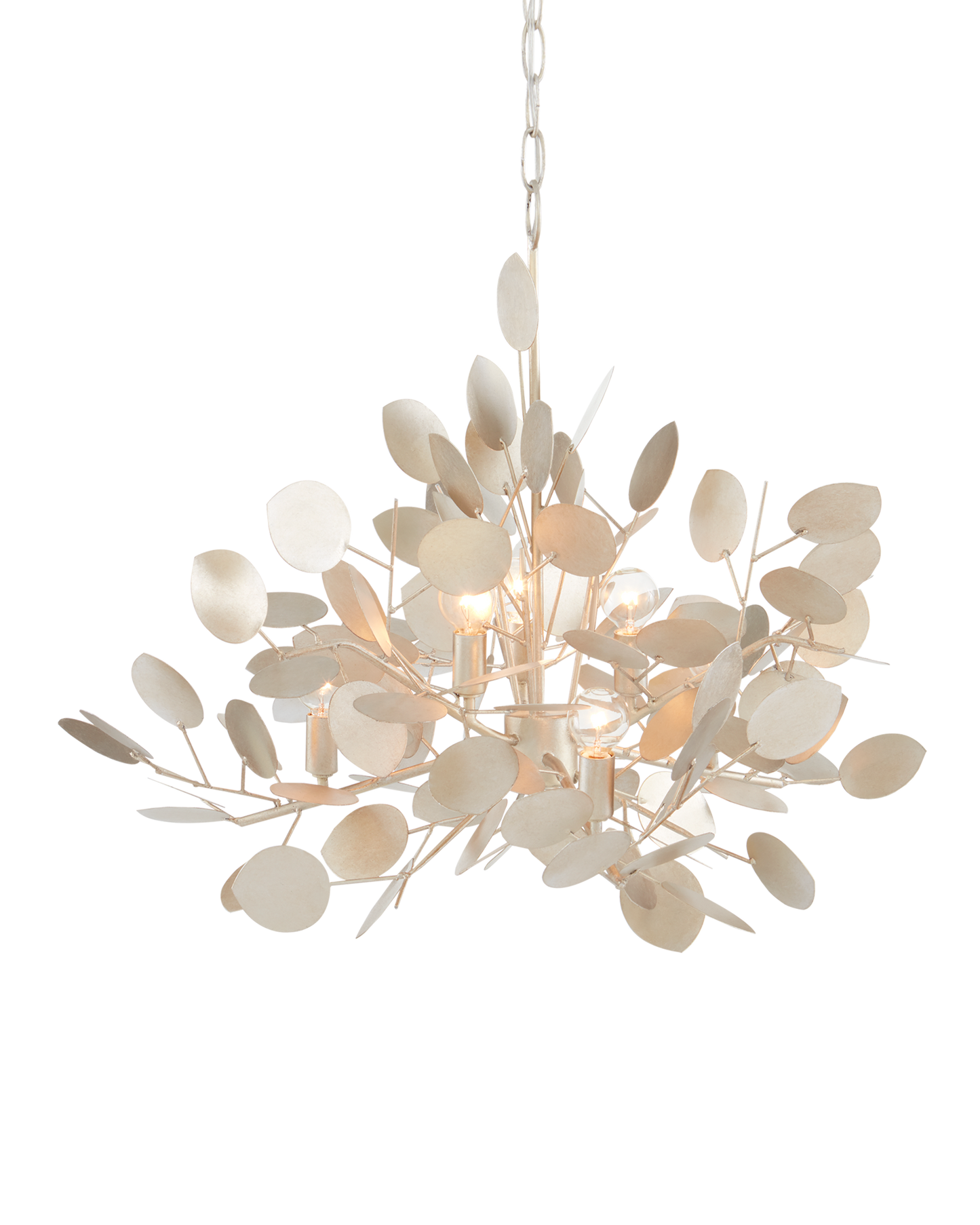Lunaria Large Silver Chandelier.