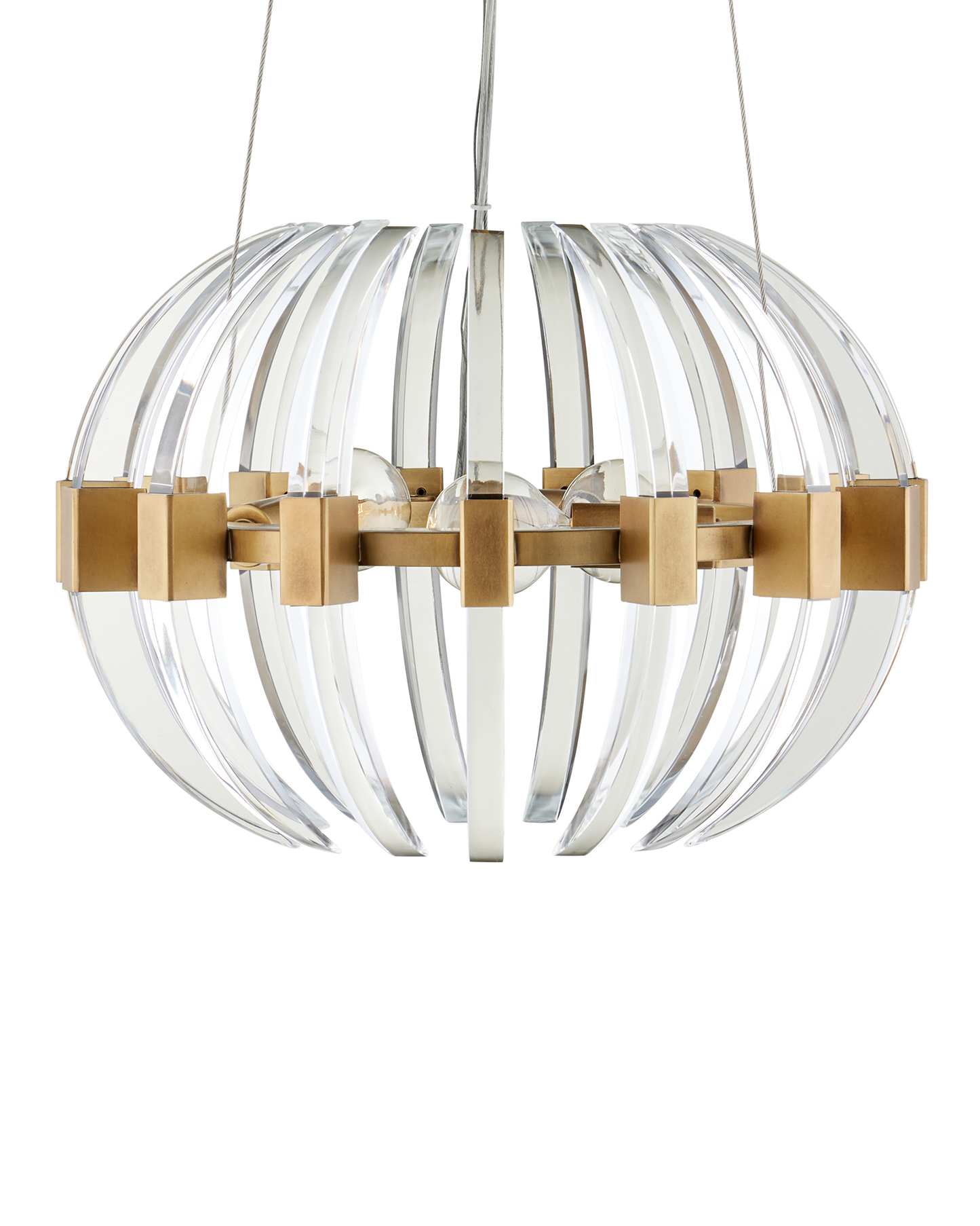 Coquette Small Brass Chandelier.