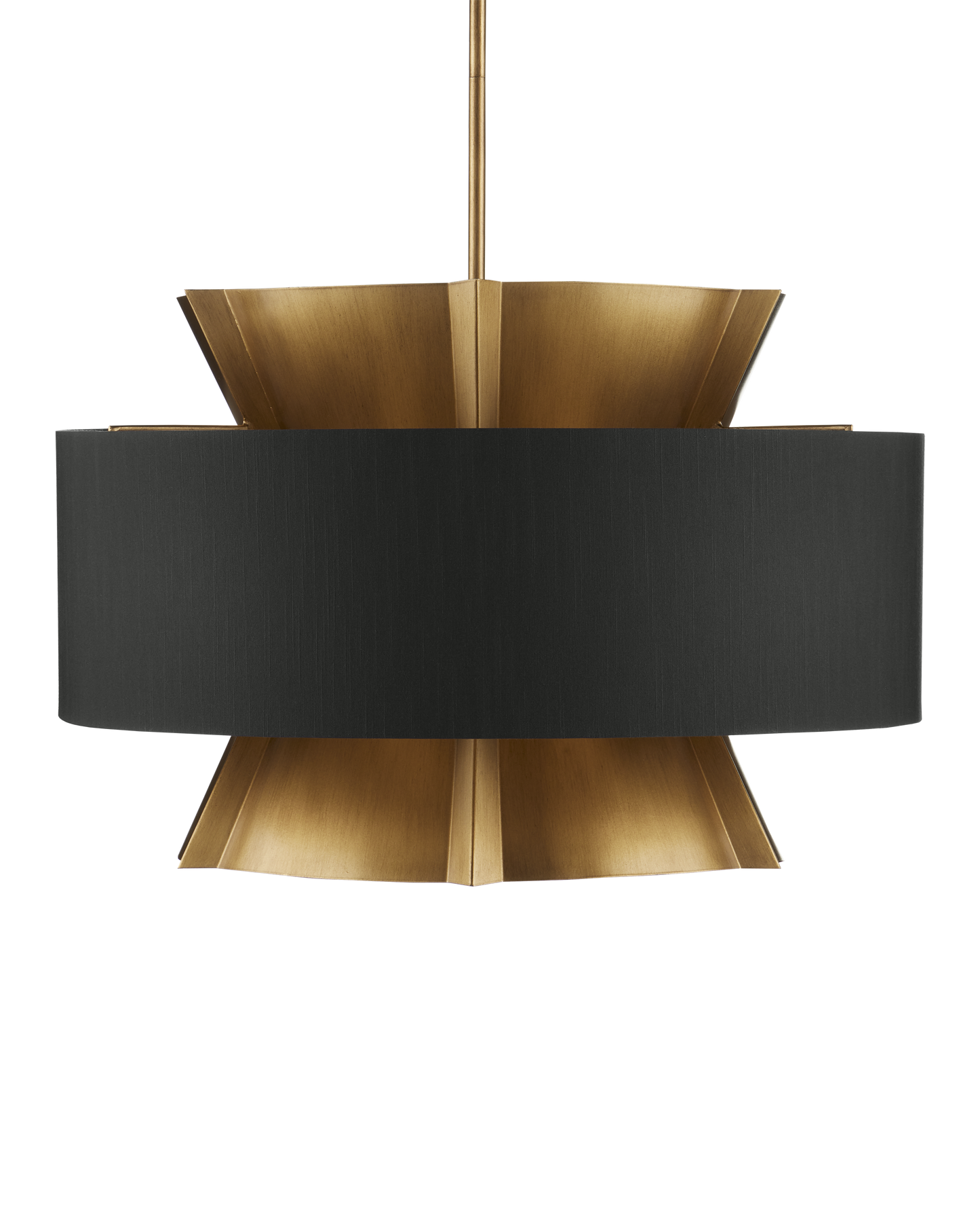 Oxenwood Brass & Black Chandelier.