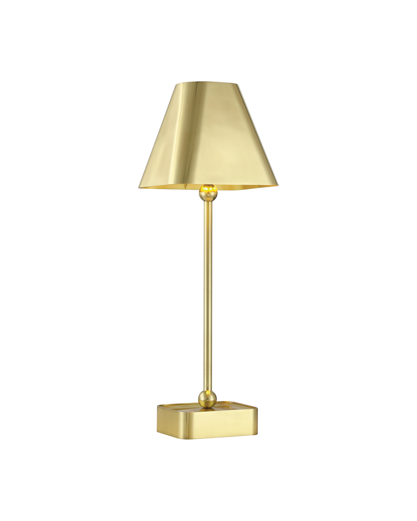Gadabout Brass Cordless Table Lamp.