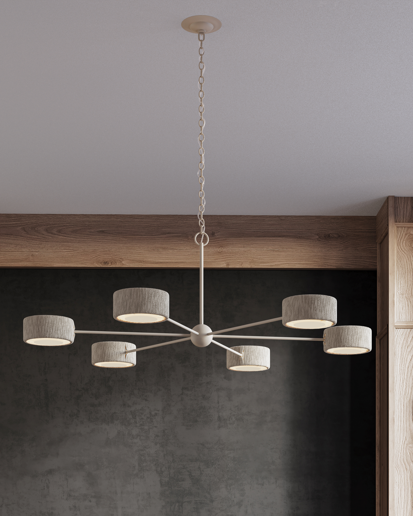 Monreale White Chandelier.