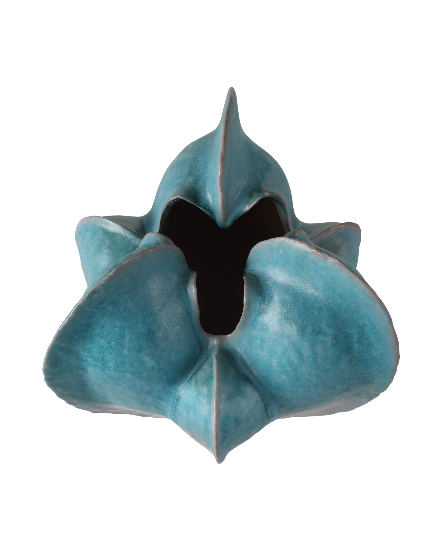 Free-Form Blue Vase.