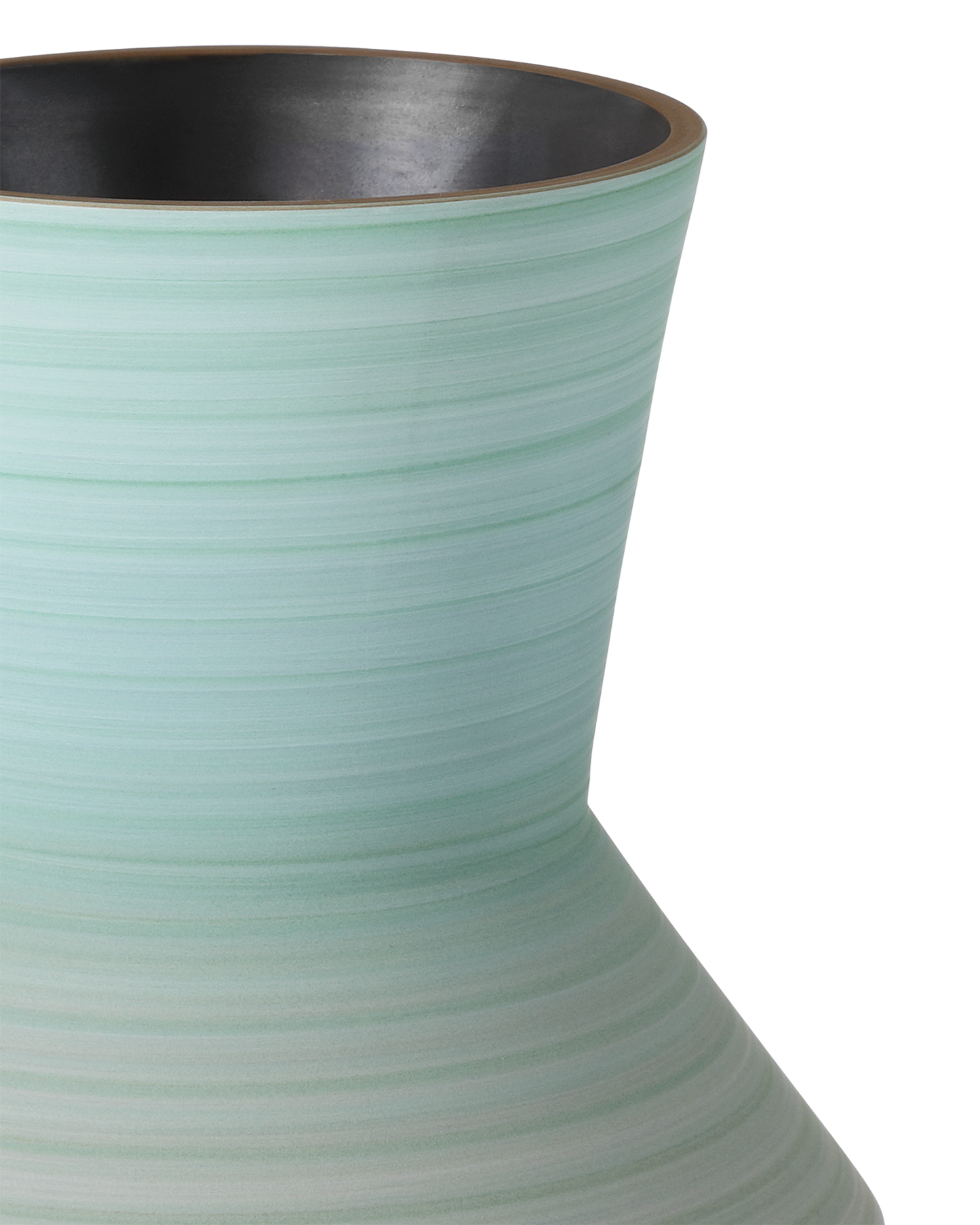 Happy 80's Brown & Pale Blue Vase Set of 2.