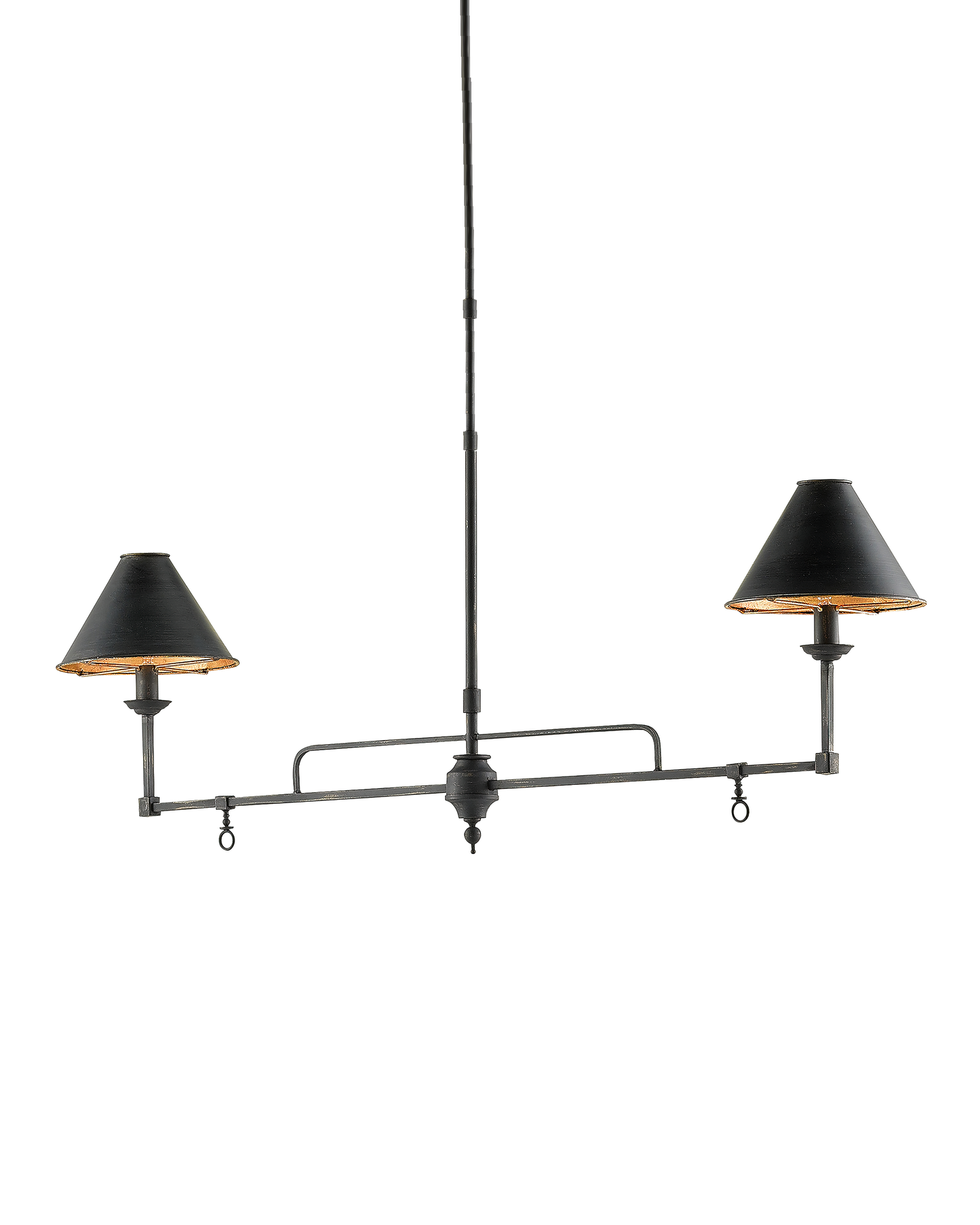 Prosperity Black Rectangular Chandelier.