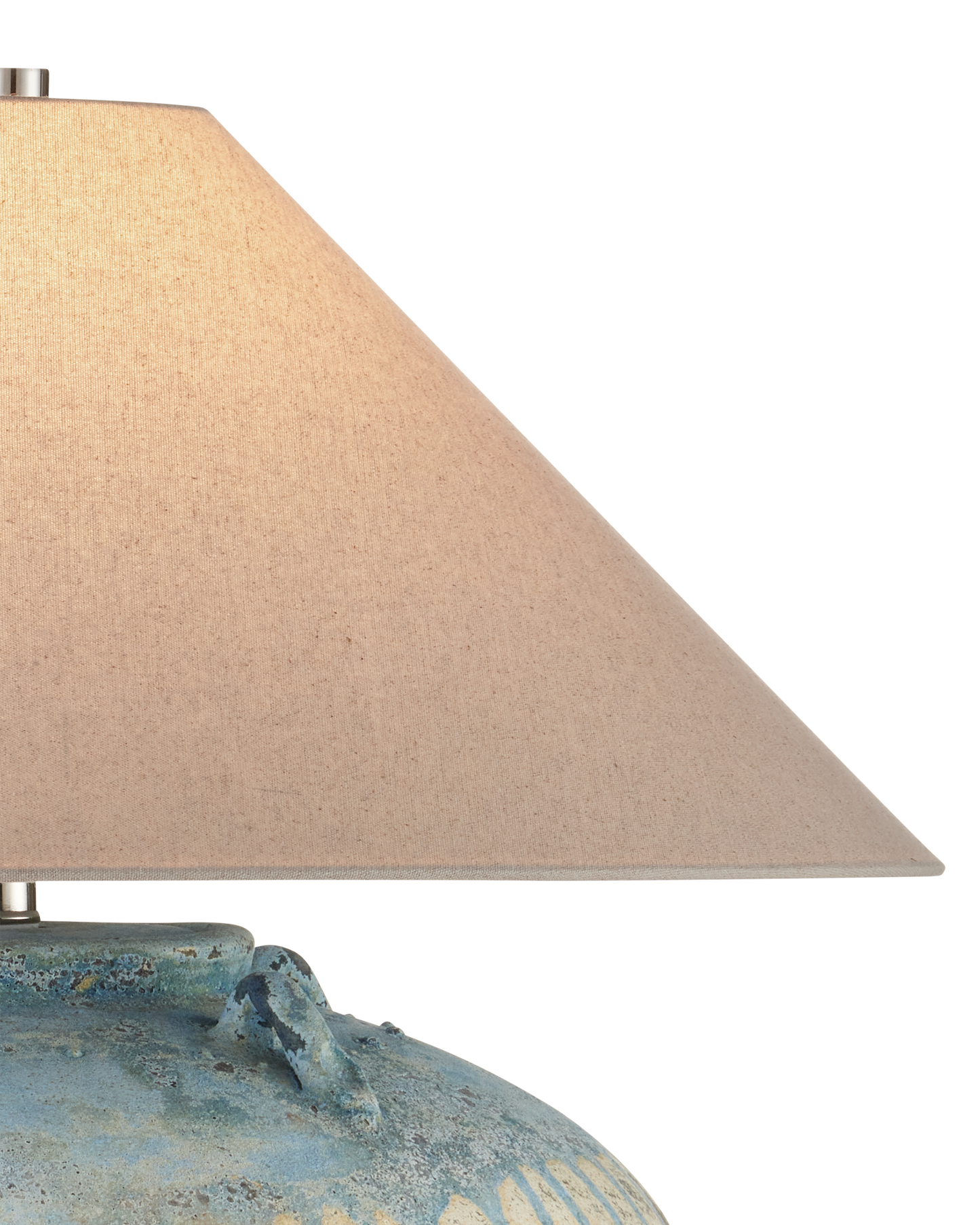 Catania Antique Blue Drip Table Lamp.