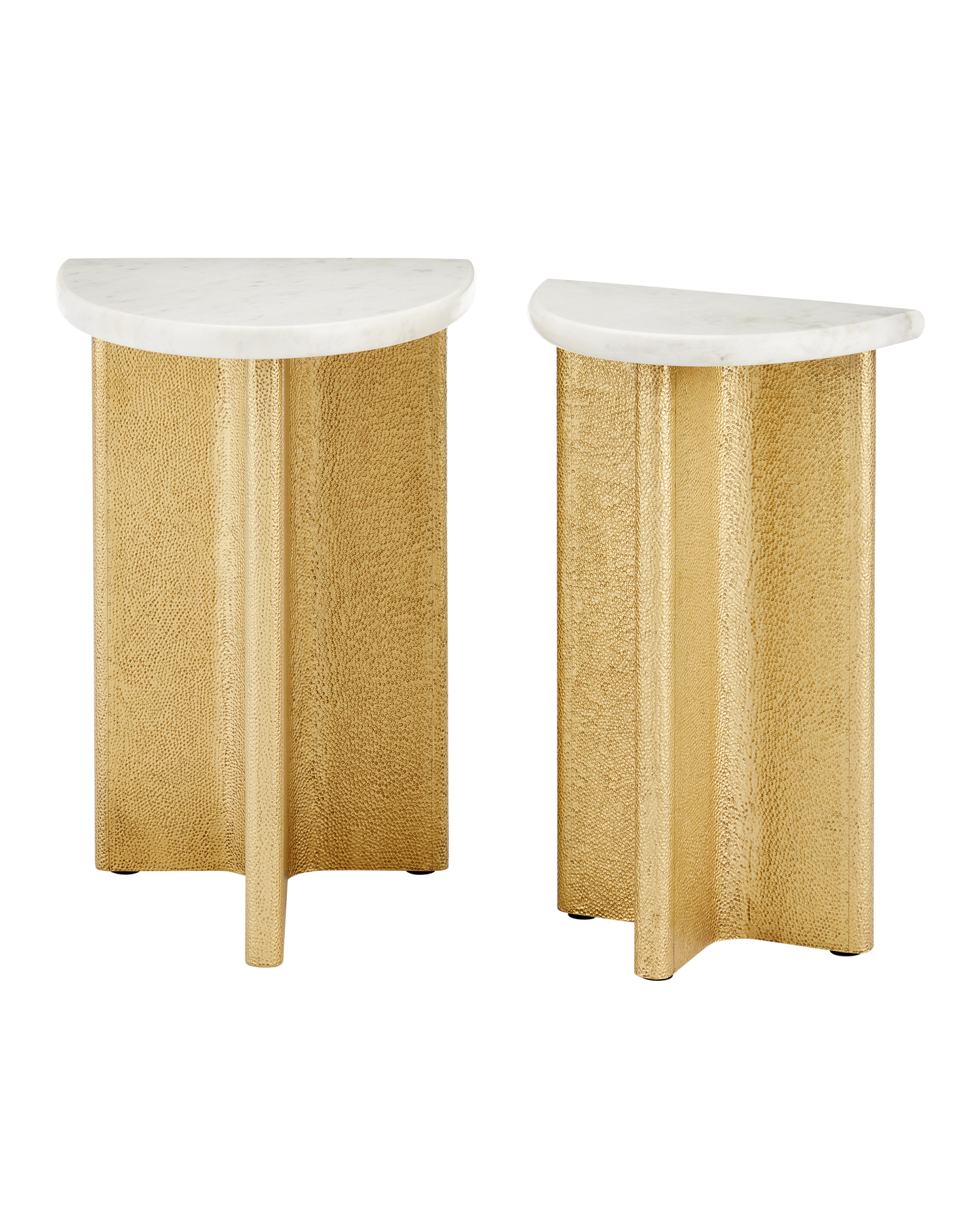 Doublet Marble Accent Table Set of 2.