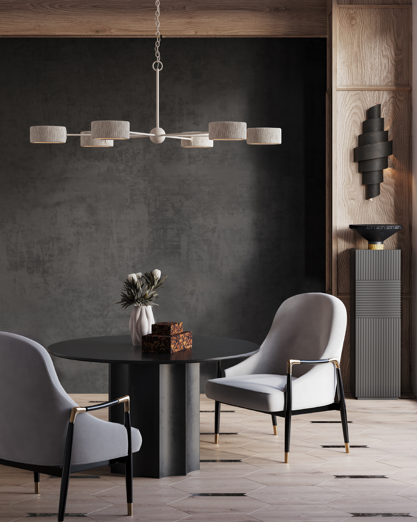 Monreale White Chandelier.