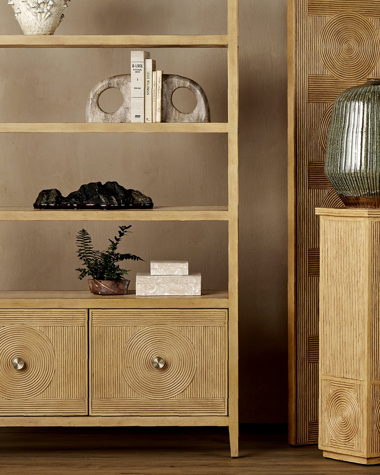 Russo Travertine Object Set of 2.