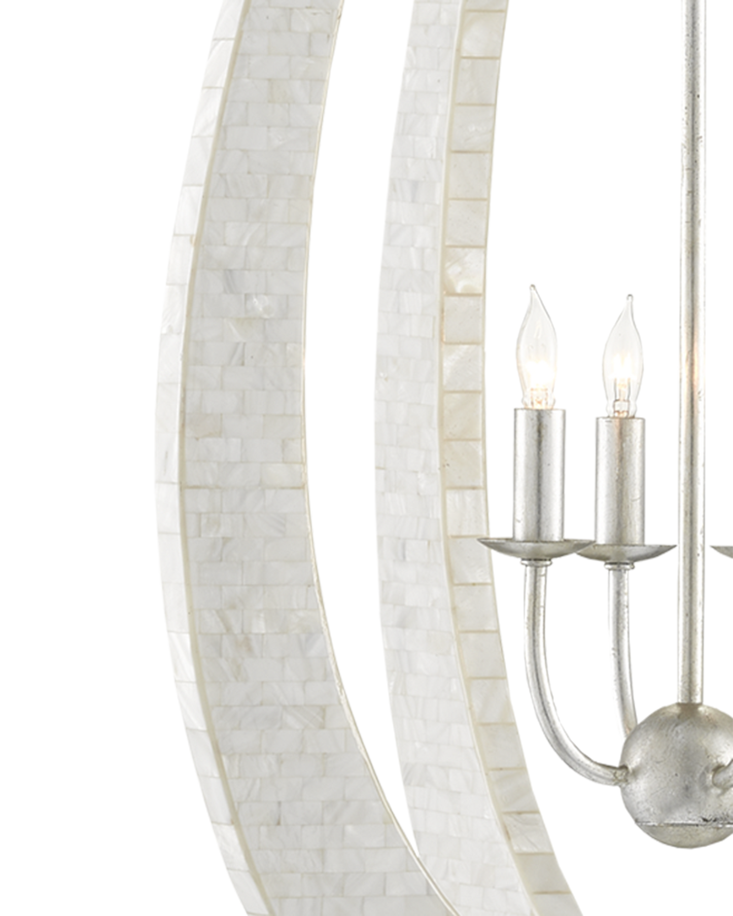 Arietta White Teardrop Chandelier.