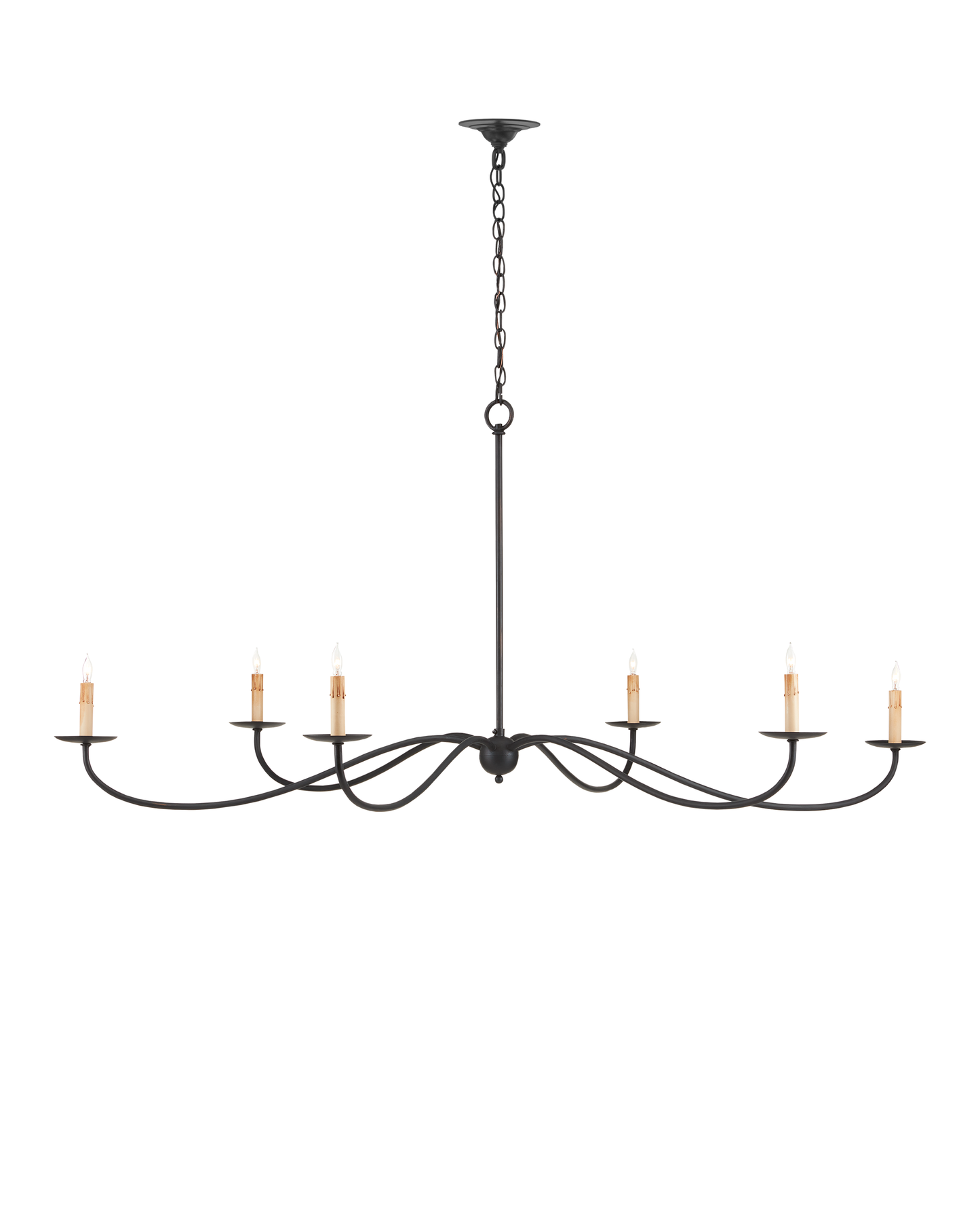 Saxon Large Black Chandelier.