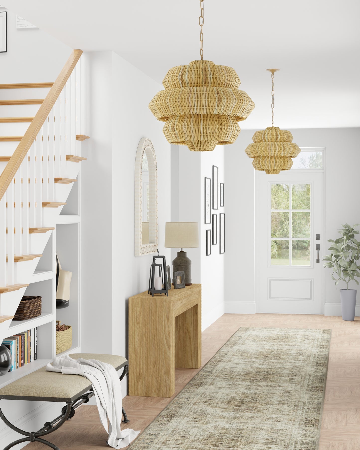 Antibes Small Natural Chandelier.