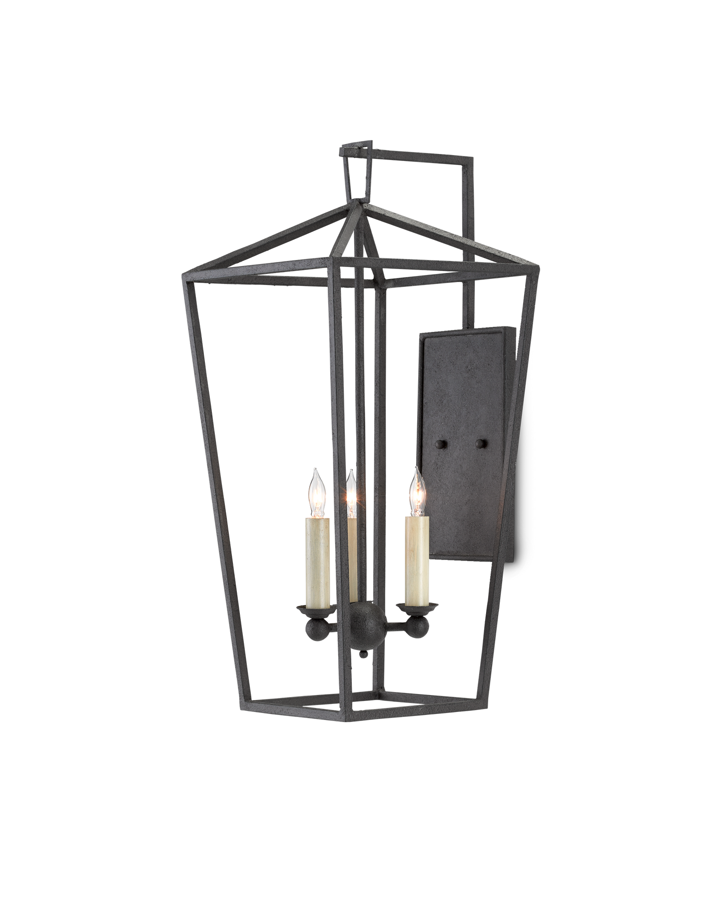 Denison Black Wall Sconce.