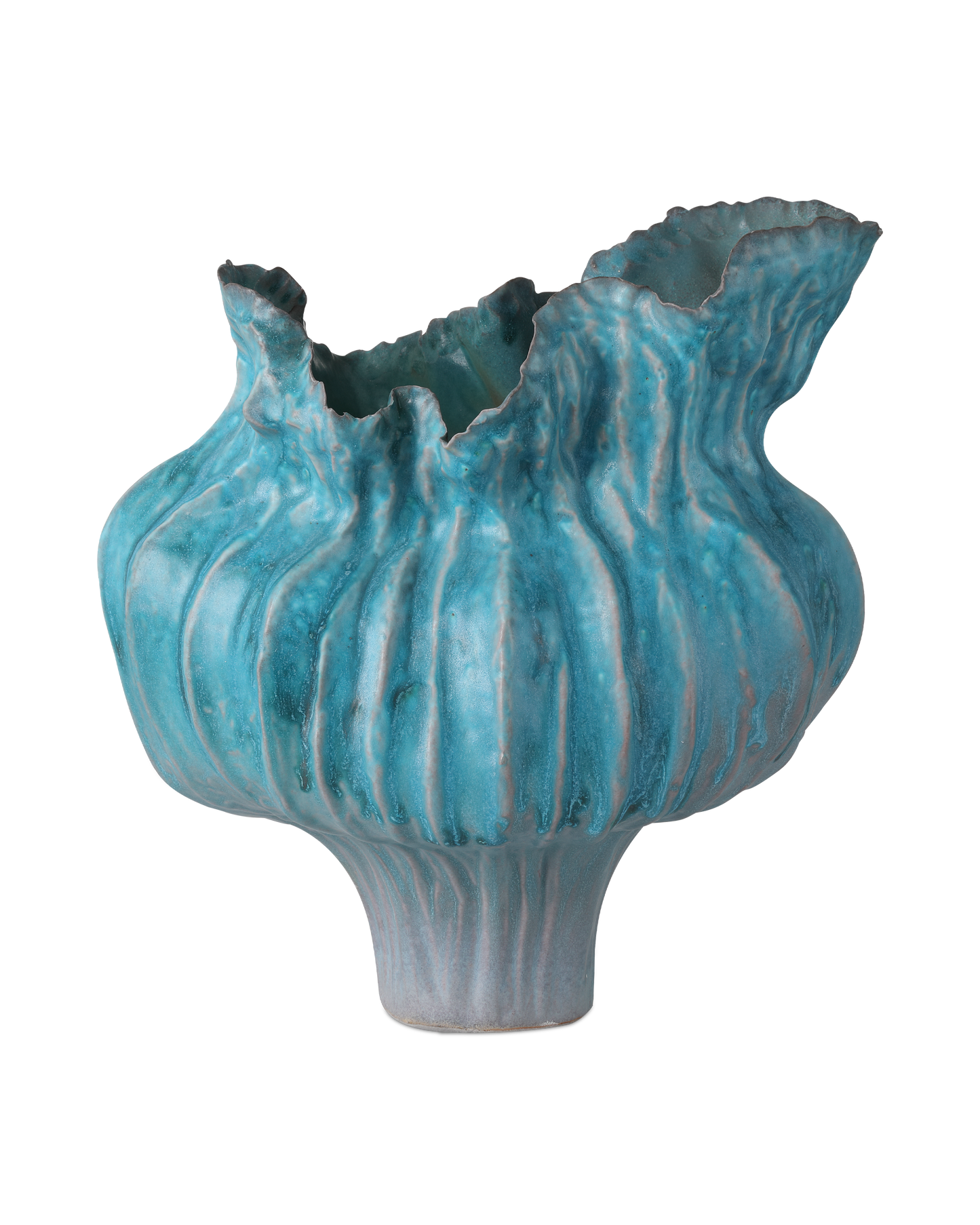 Flying Silk Blue Vase.
