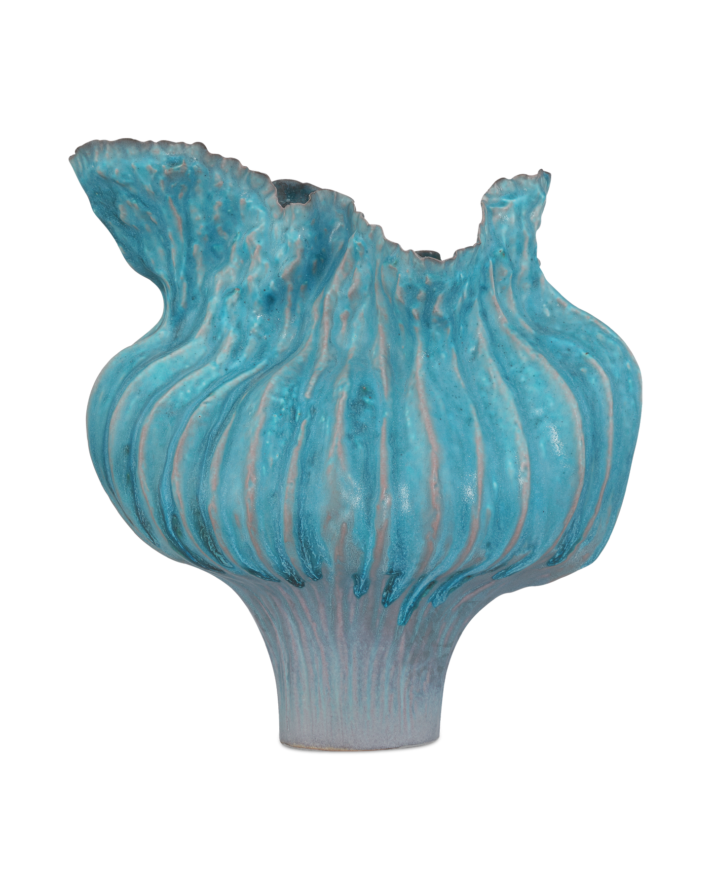 Flying Silk Blue Vase.