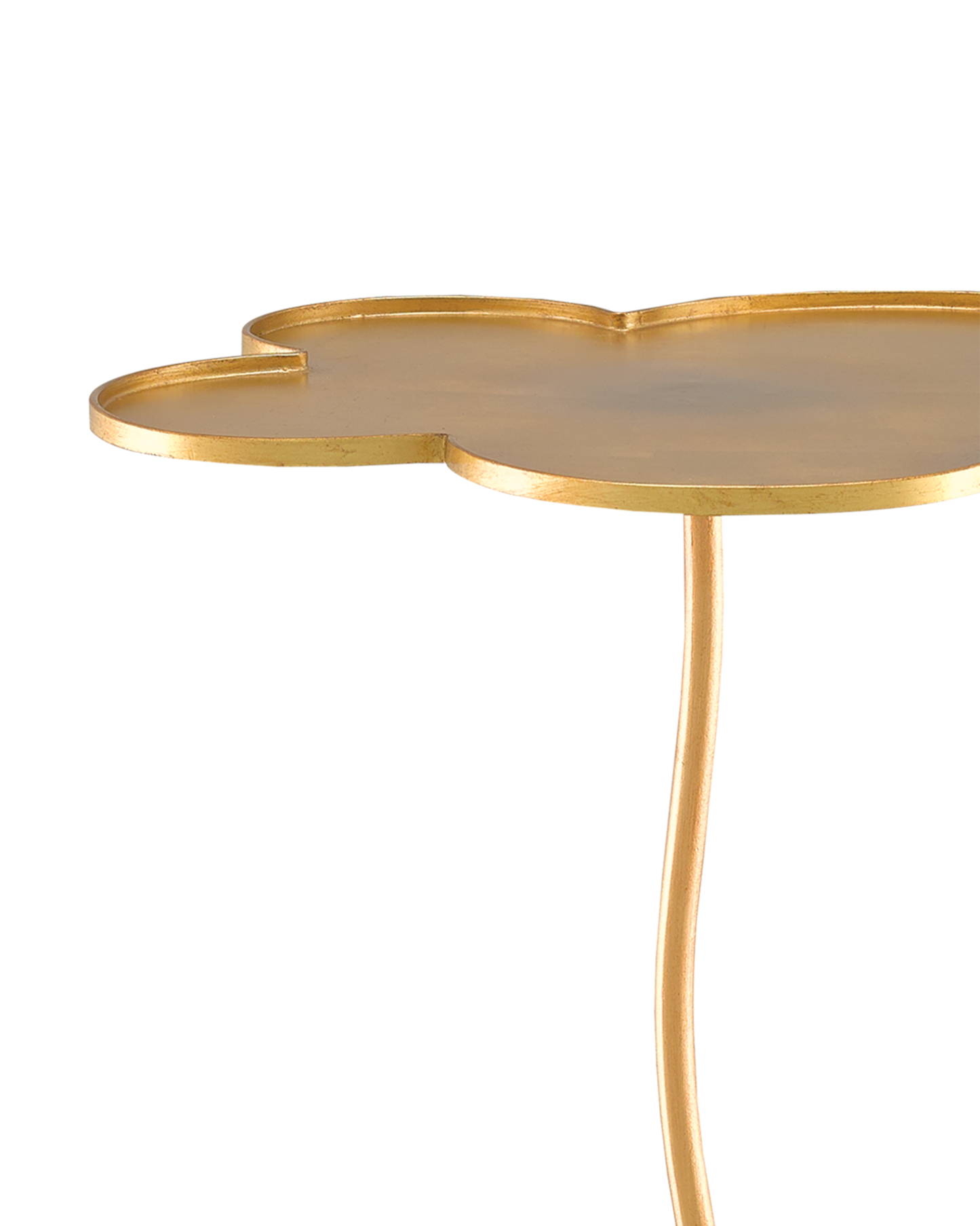 Fleur Large Gold Accent Table.