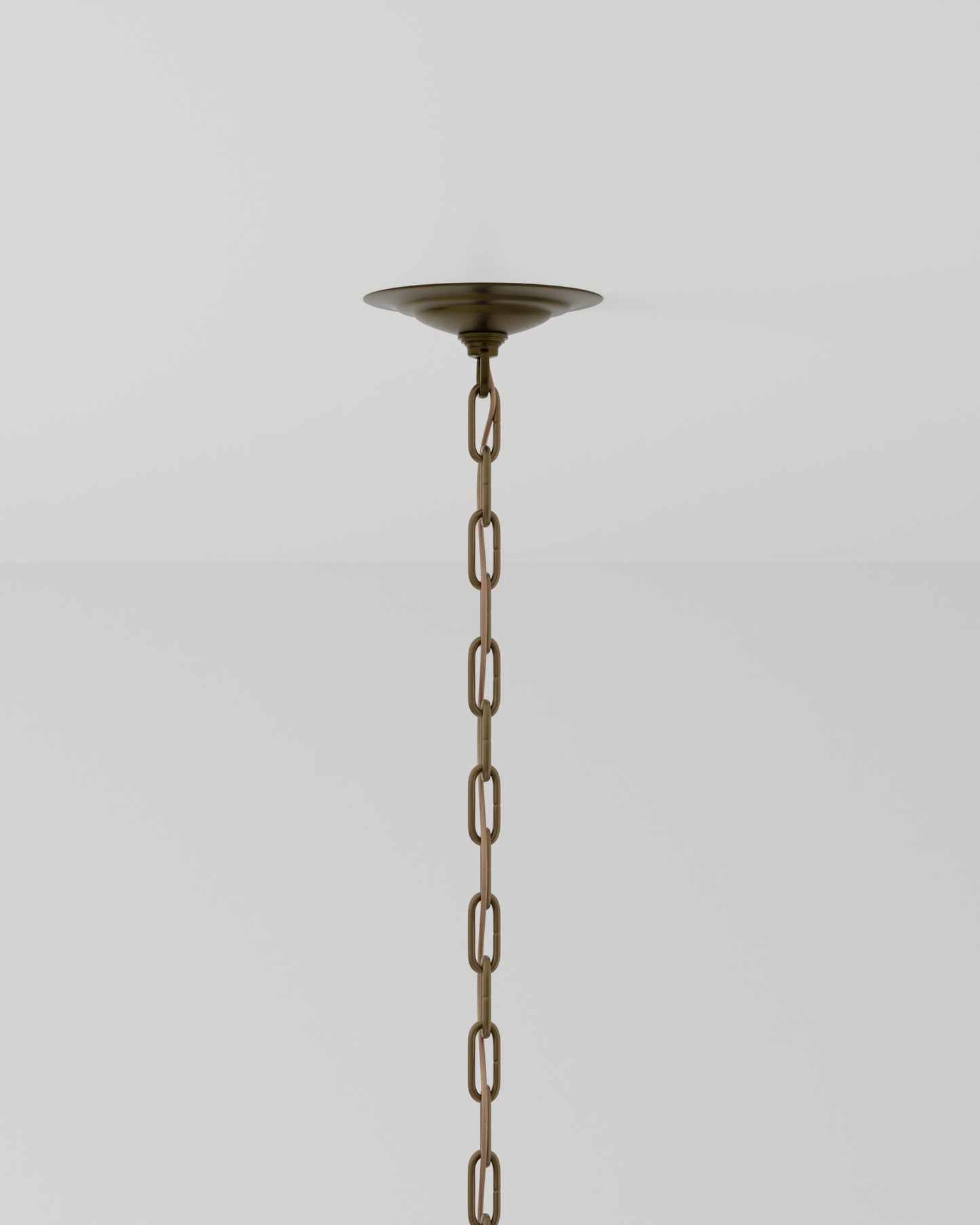 Earthshine Large Brass Pendant.