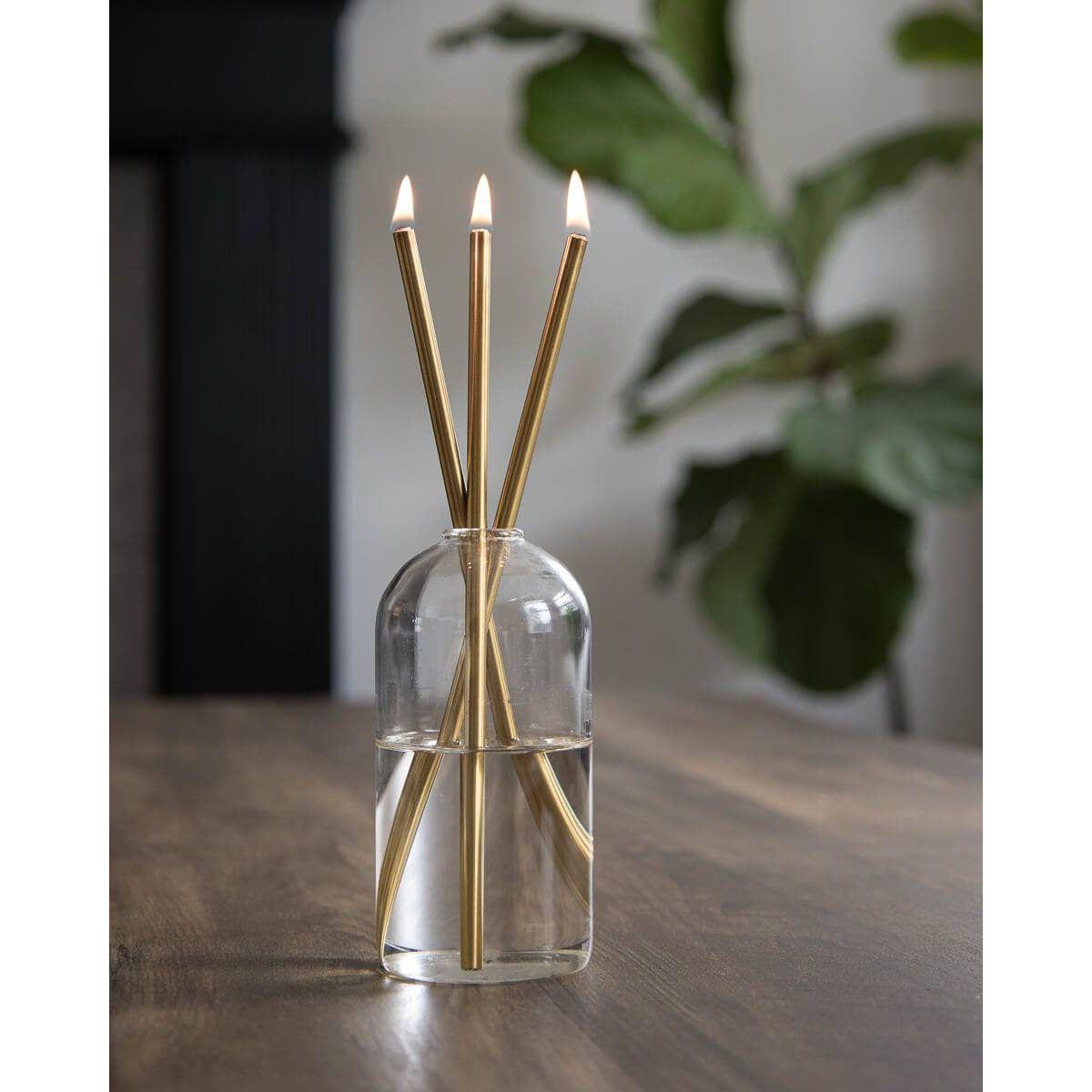 Gold Everlasting Candle – Reusable Steel Candles.