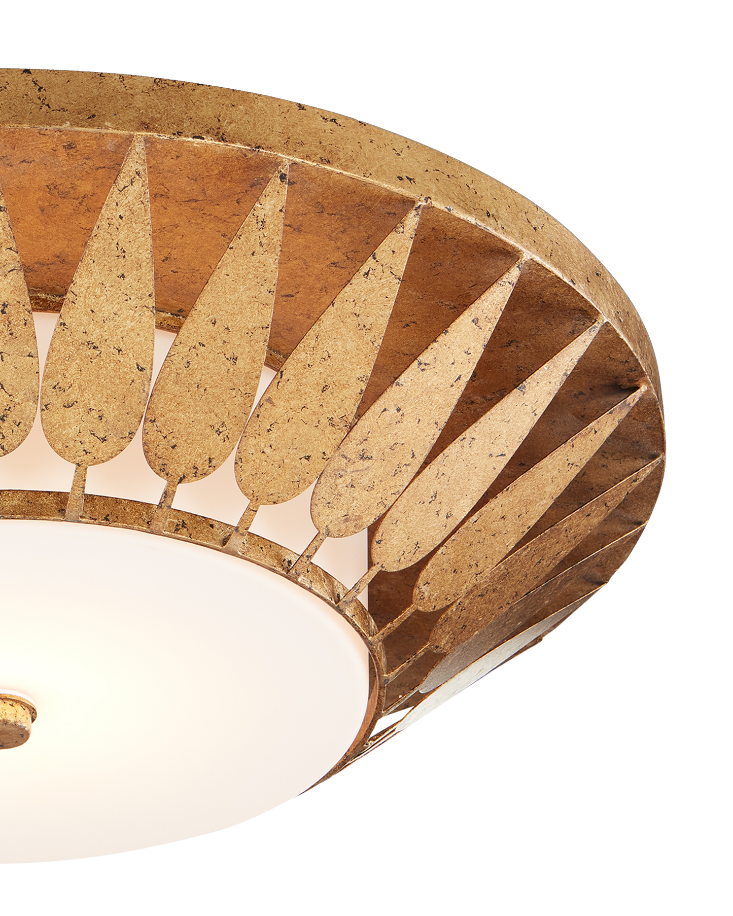 Floris Gold Flush Mount.