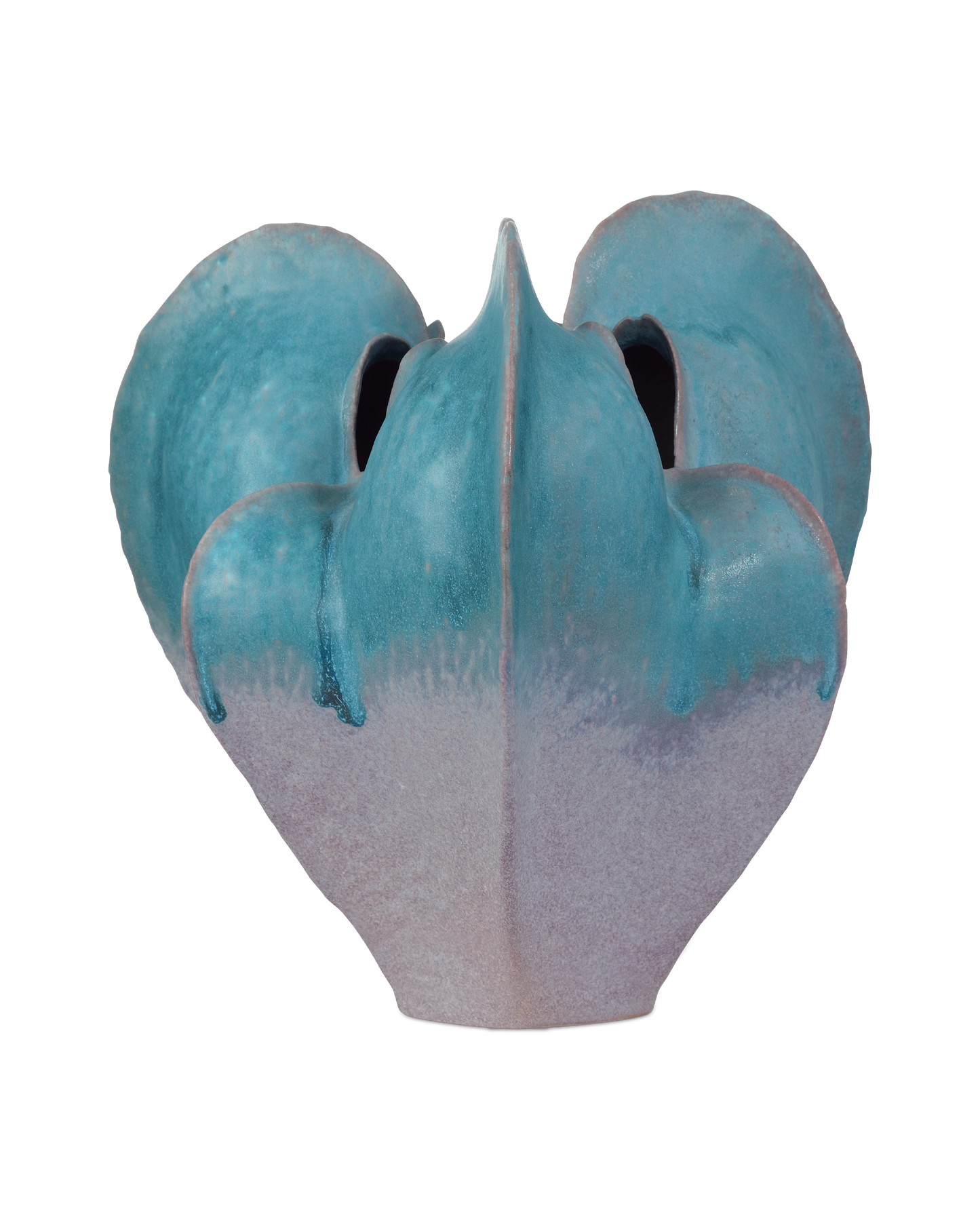 Free-Form Blue Vase.