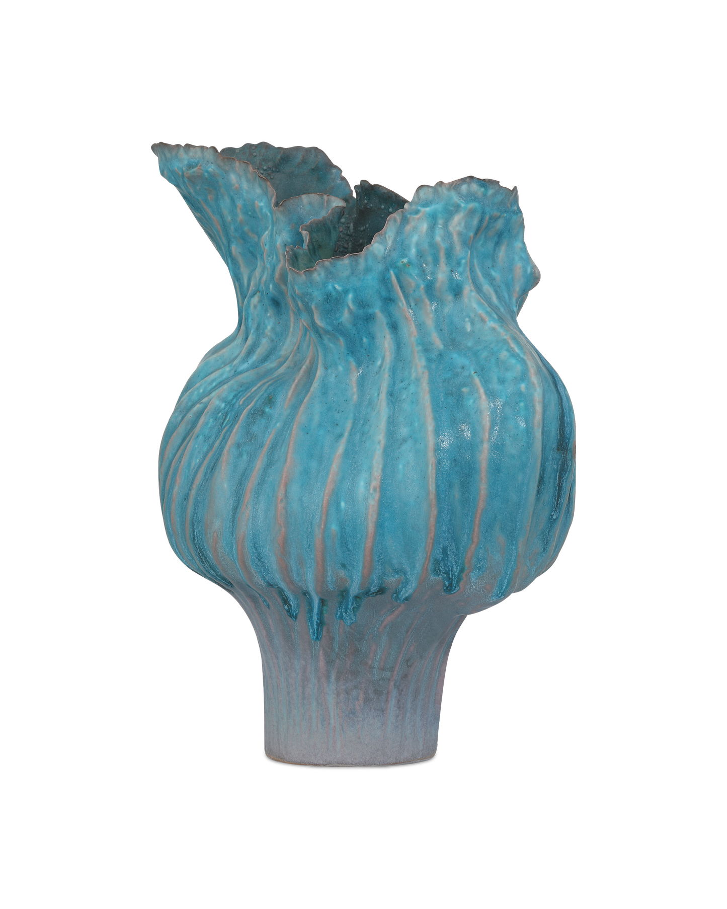 Flying Silk Blue Vase.