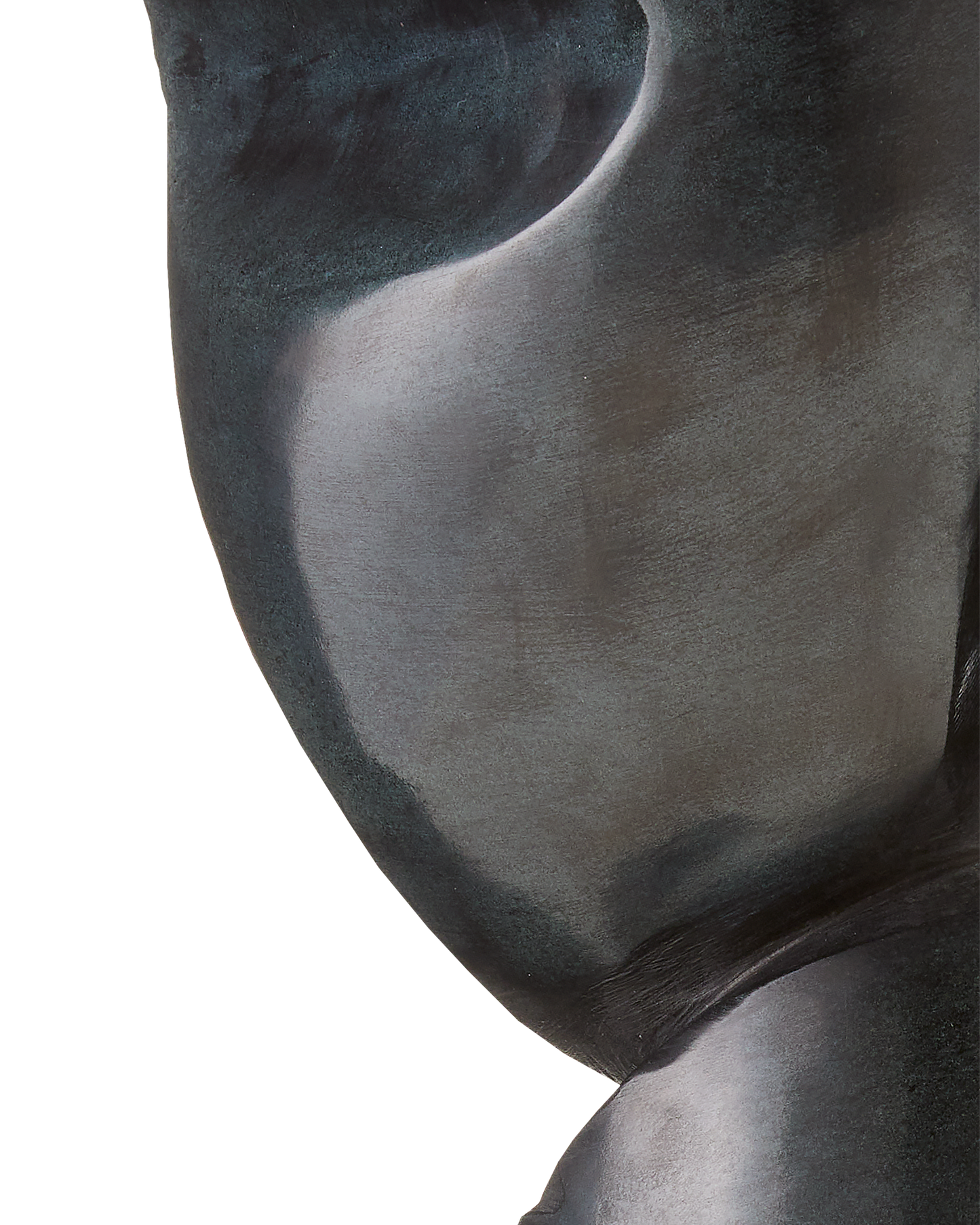 Roland Black Marble Abstract Sculpture.