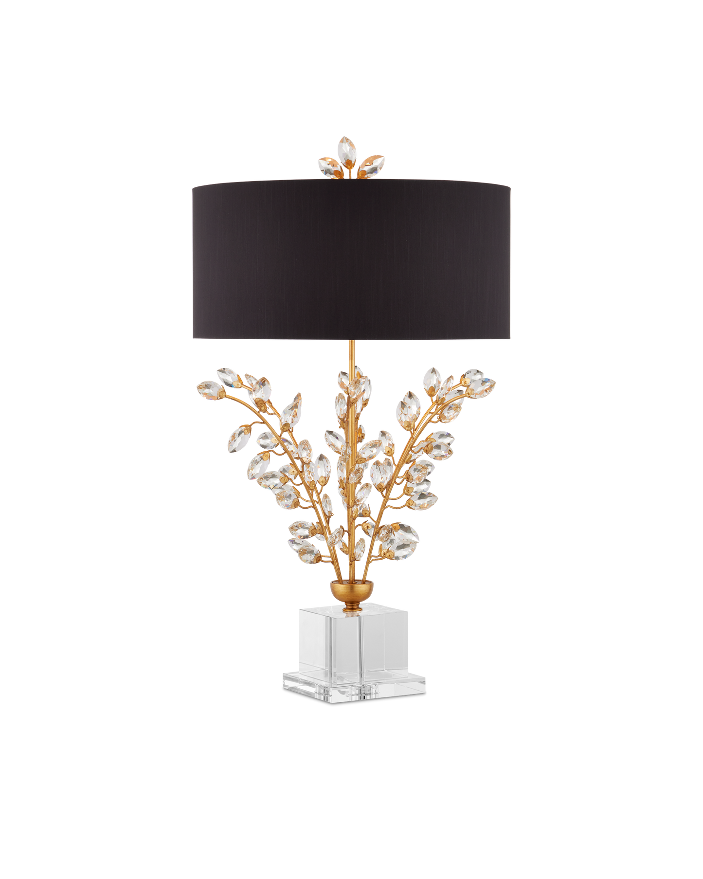Forget-Me-Not Gold Table Lamp.