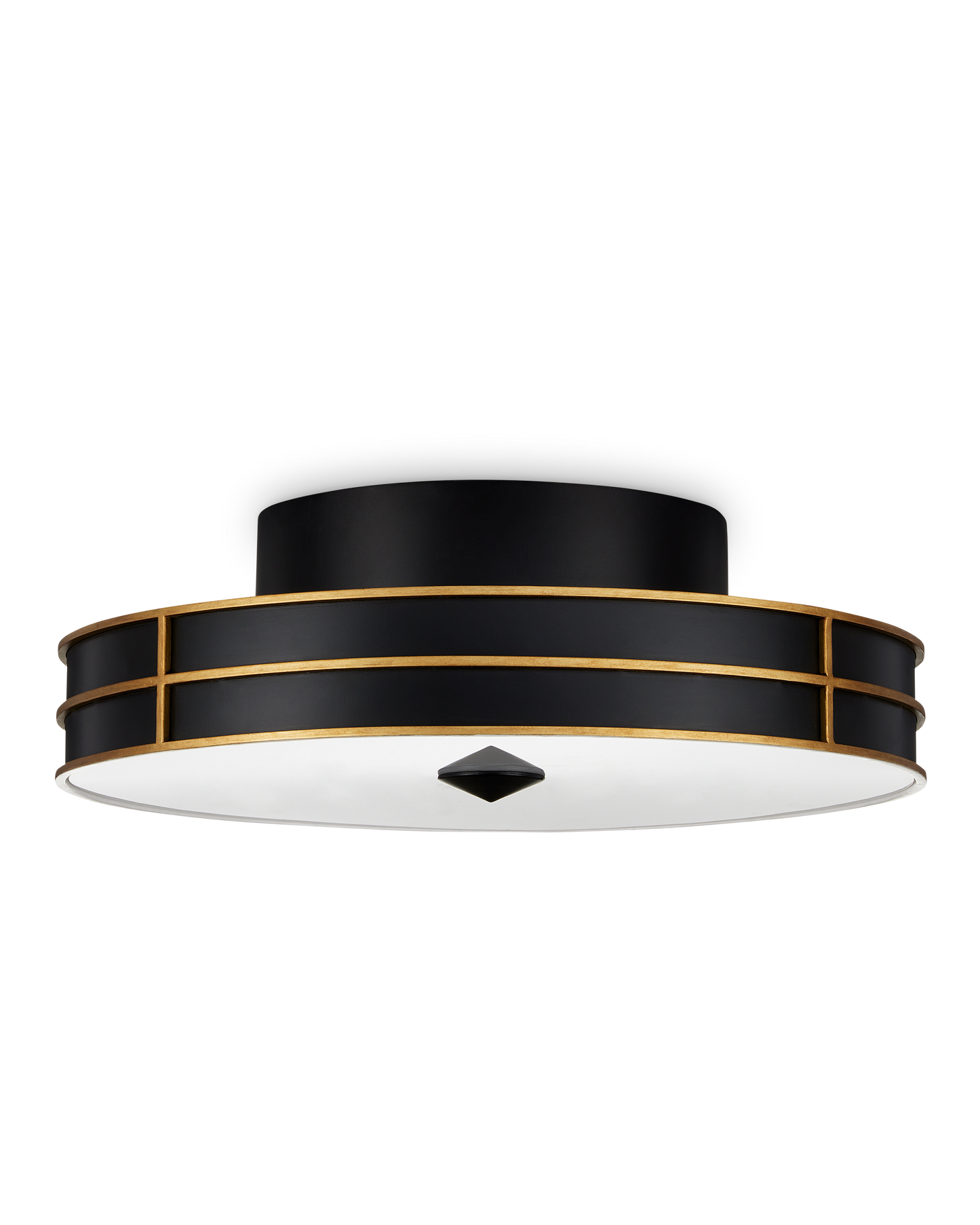 Fielding Black Flush Mount.