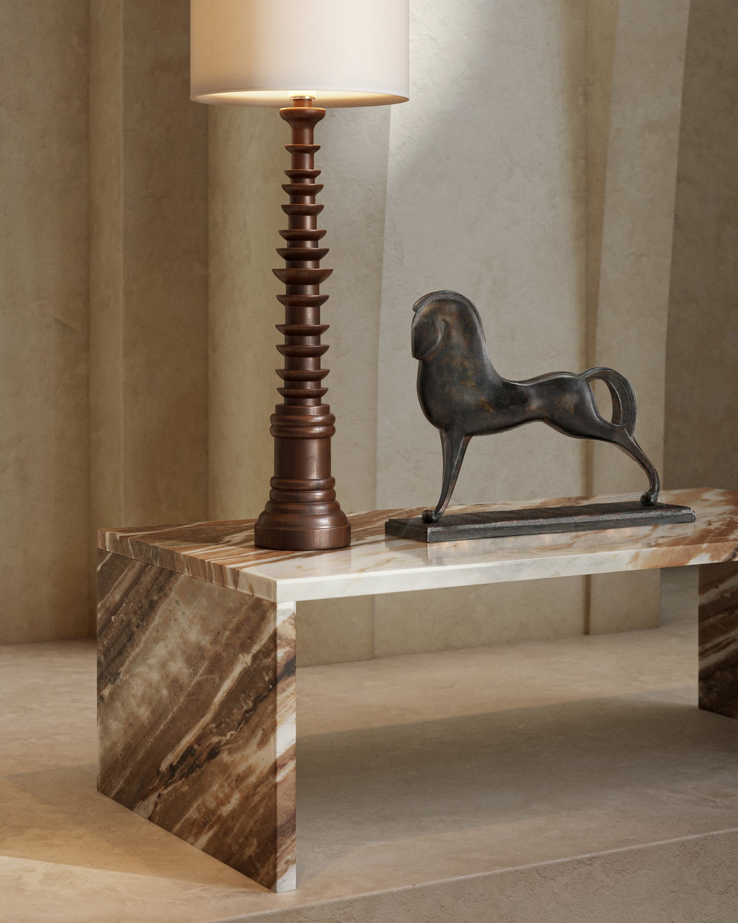 Assyrian Horse Bronze.