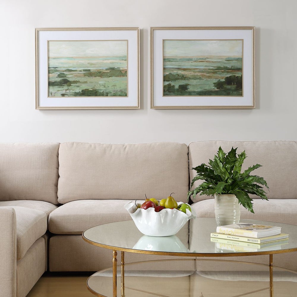 Warm Valley Framed Prints, Set of 2.