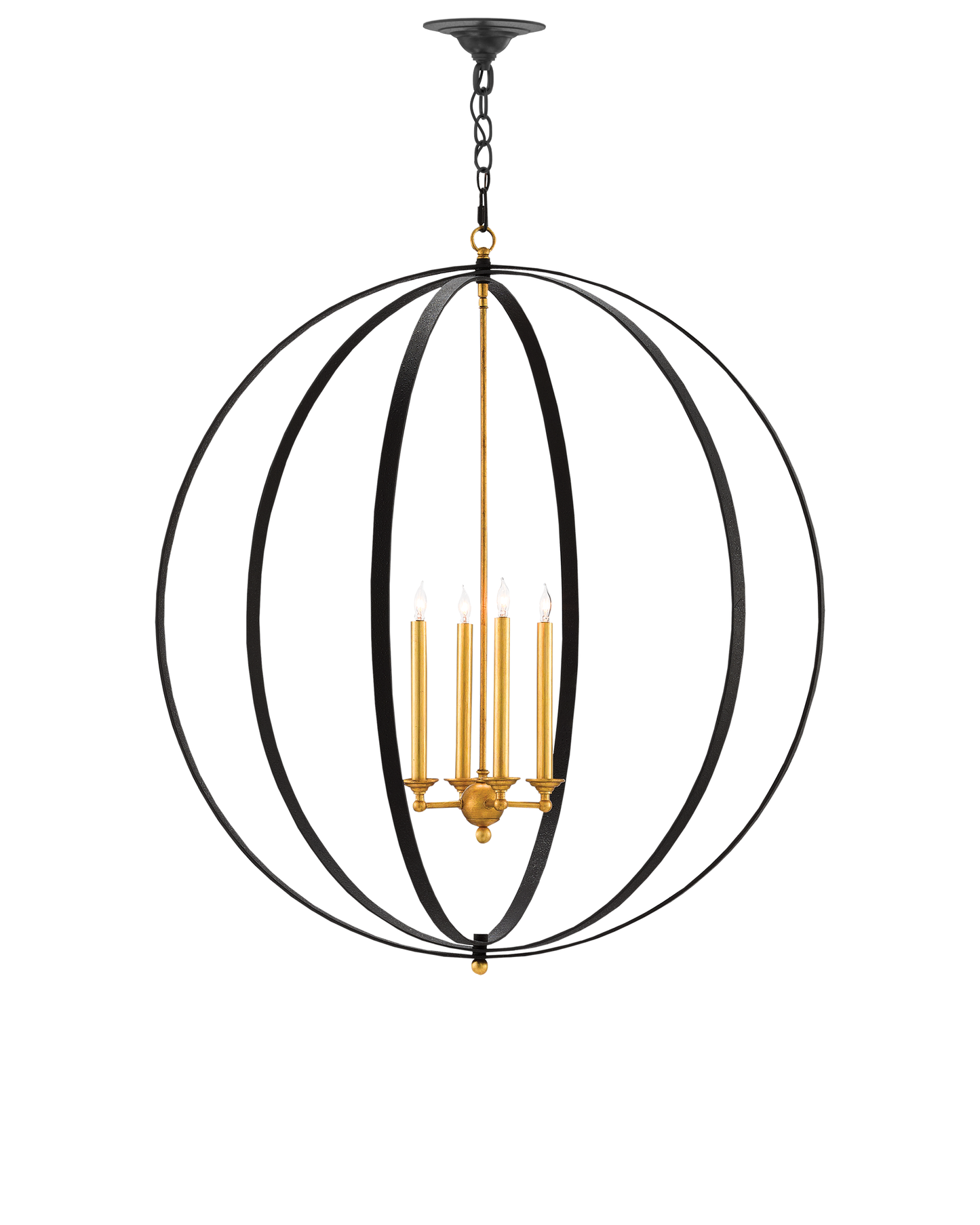 Ogden Black Orb Chandelier.