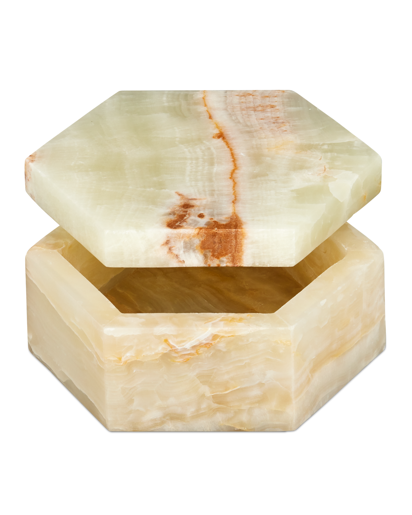 Arco Green Onyx Hexagon Box.