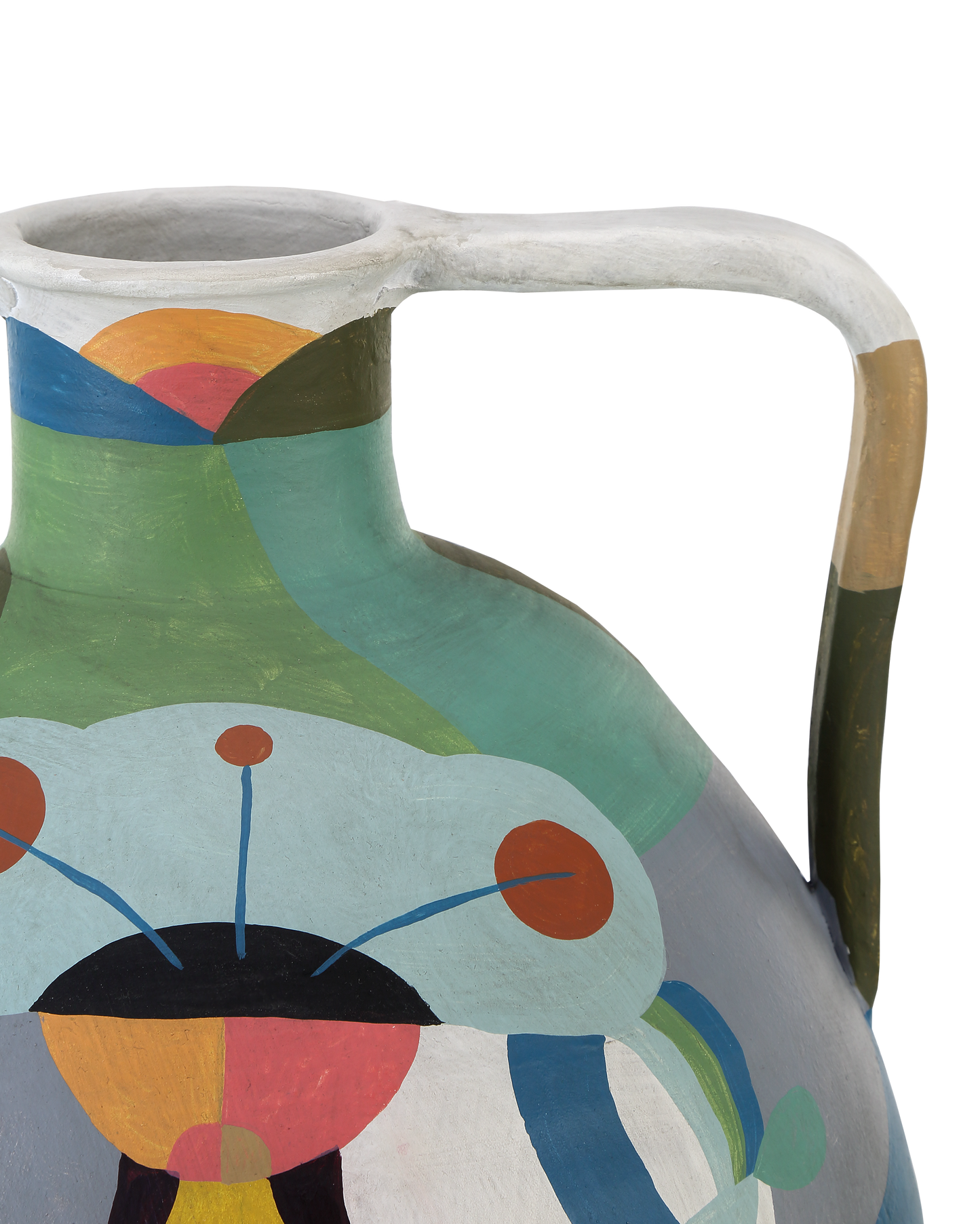 Amphora Large Multi-Colored Vase.