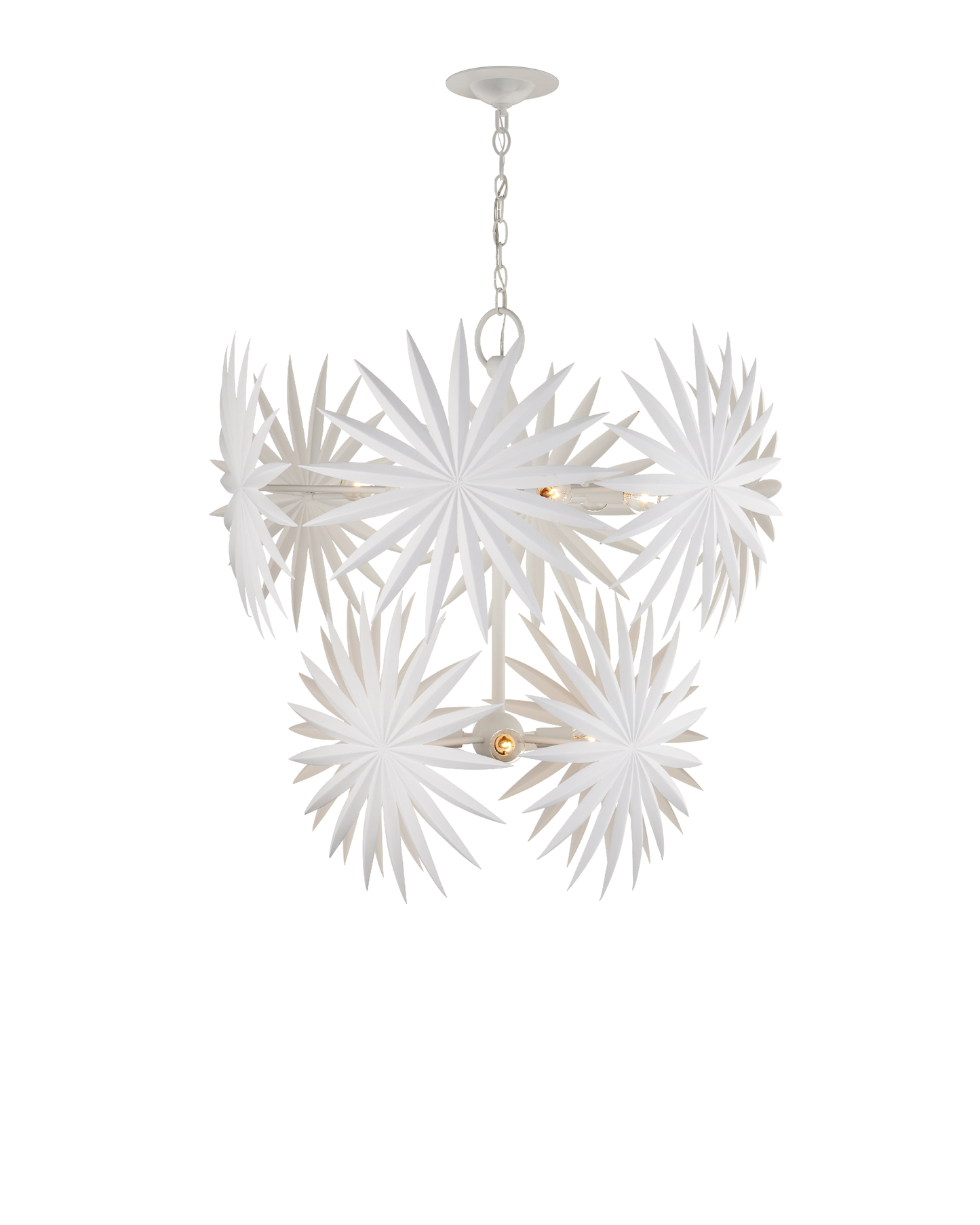 Bismarkia Medium White Chandelier.
