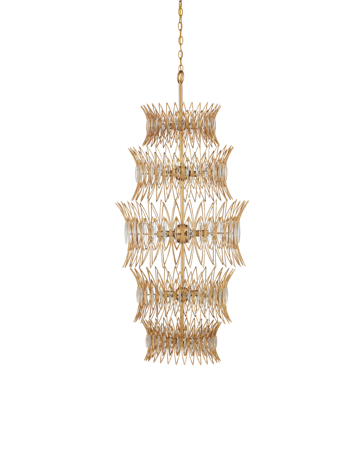 Marquise Large Gold Chandelier.