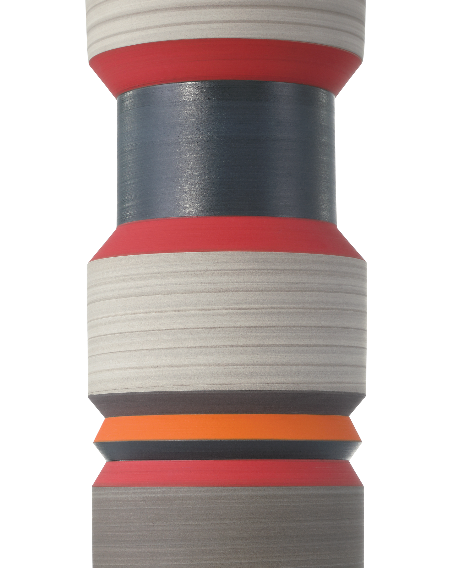 Happy 80's Black, Blue, Red & Orange Vase Set of 3.