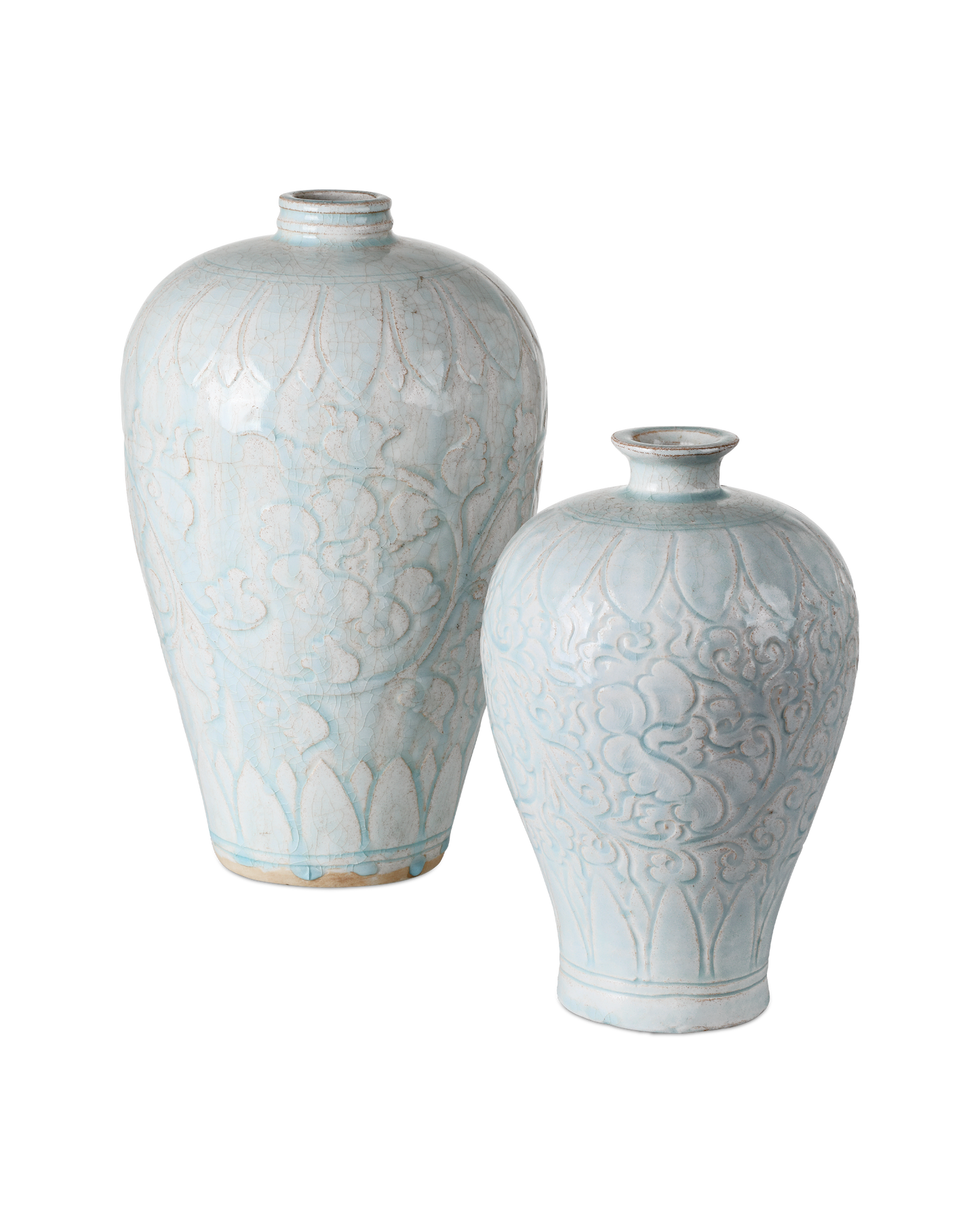 Nanjing Light Blue Vases Set of 2.