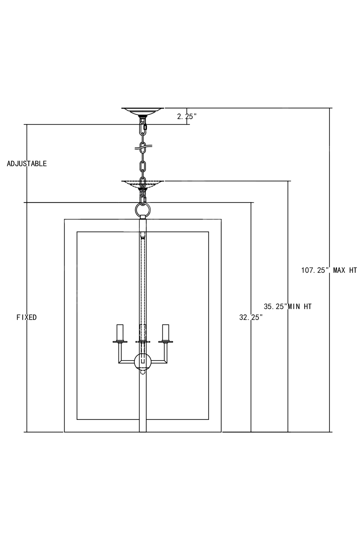 Arietta White Chandelier.