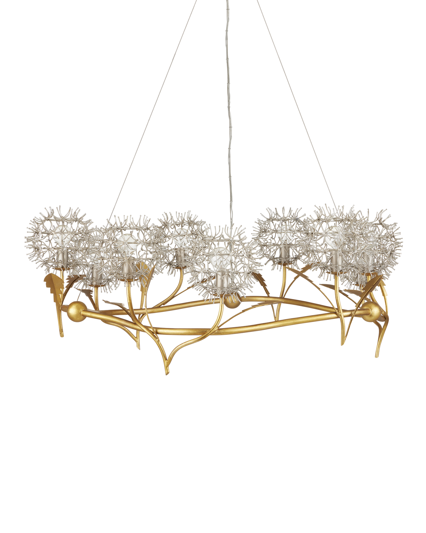 Dandelion Silver & Gold Chandelier.