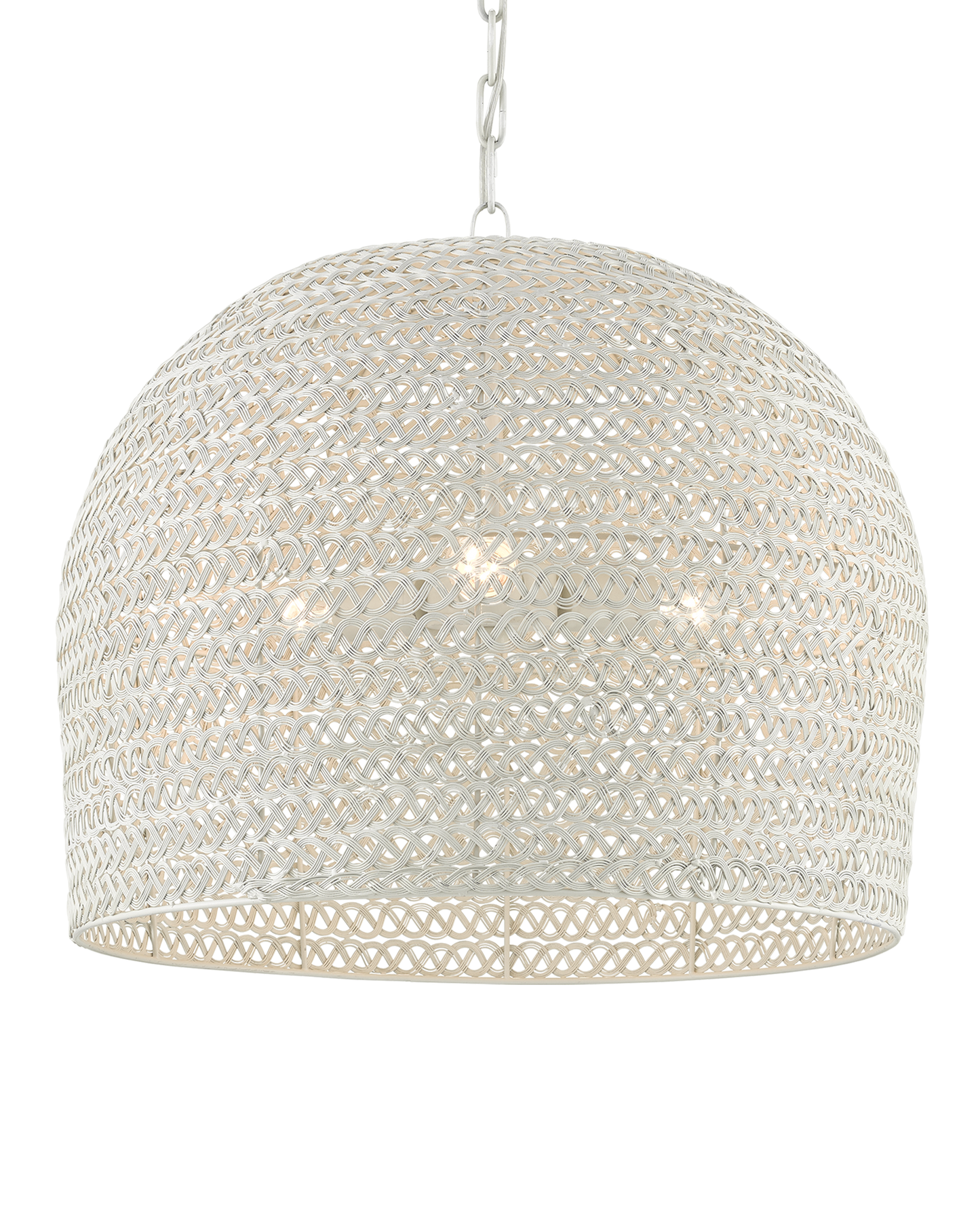Piero Medium White Chandelier.